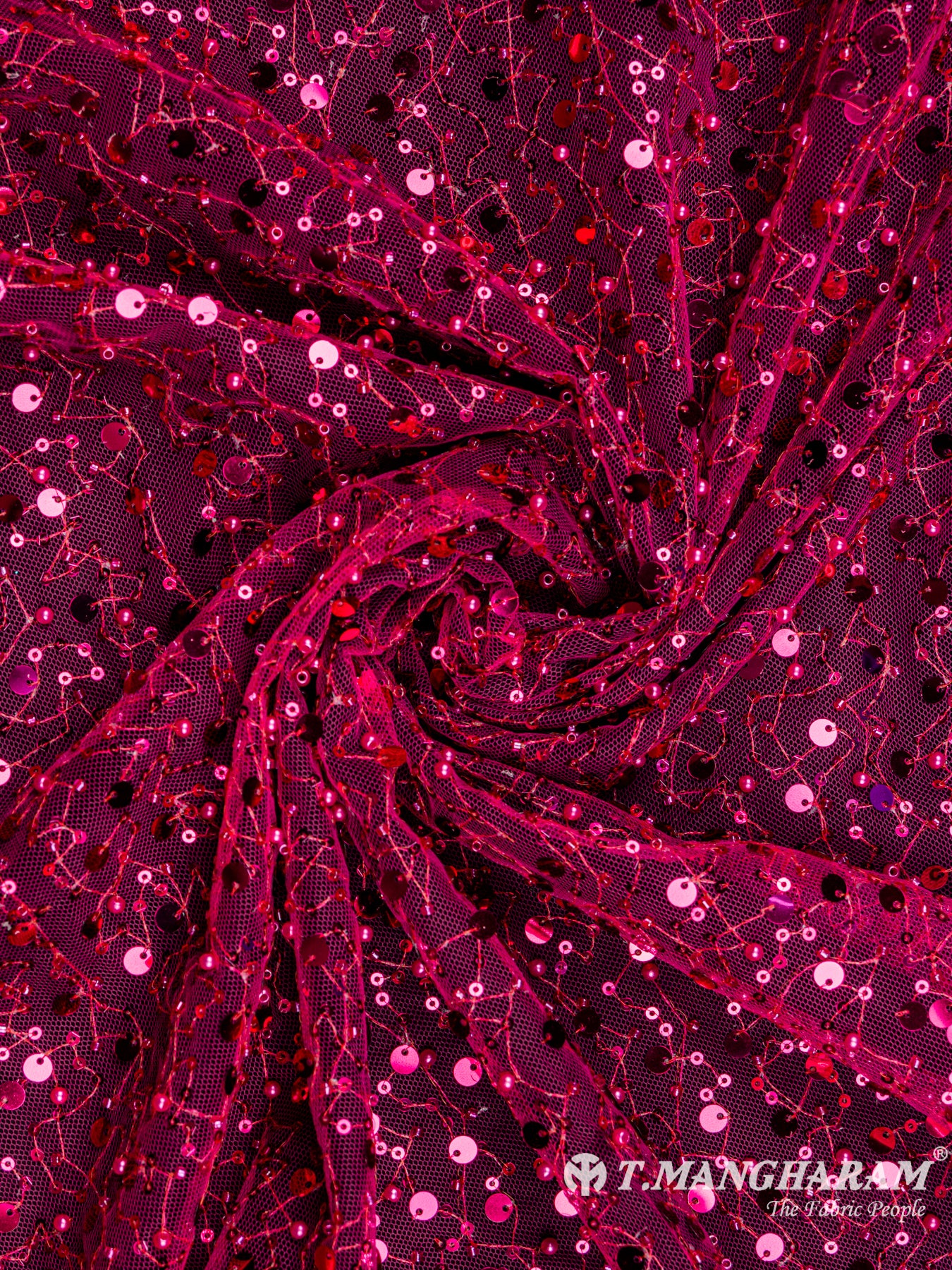 Pink Fancy Net Fabric - EC4736 view-1
