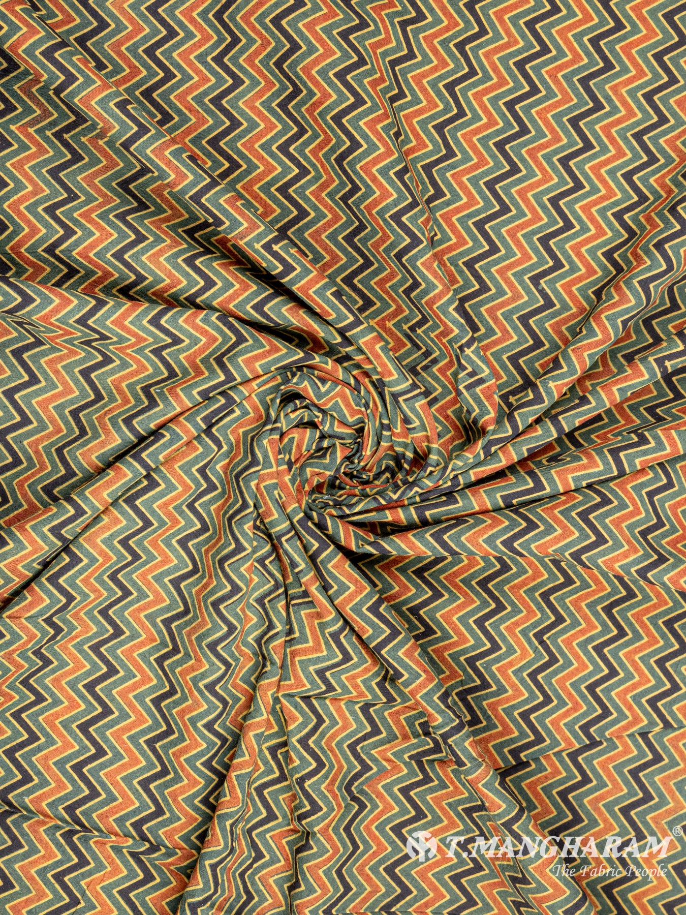 Green Cotton Fabric - EC6227 view-1