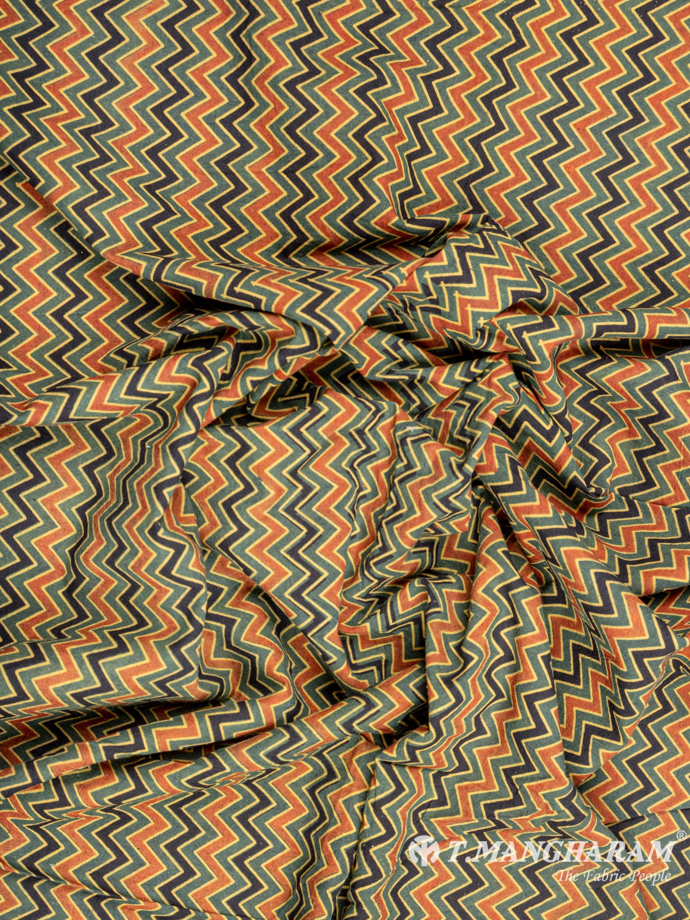Green Cotton Fabric - EC6227 view-4