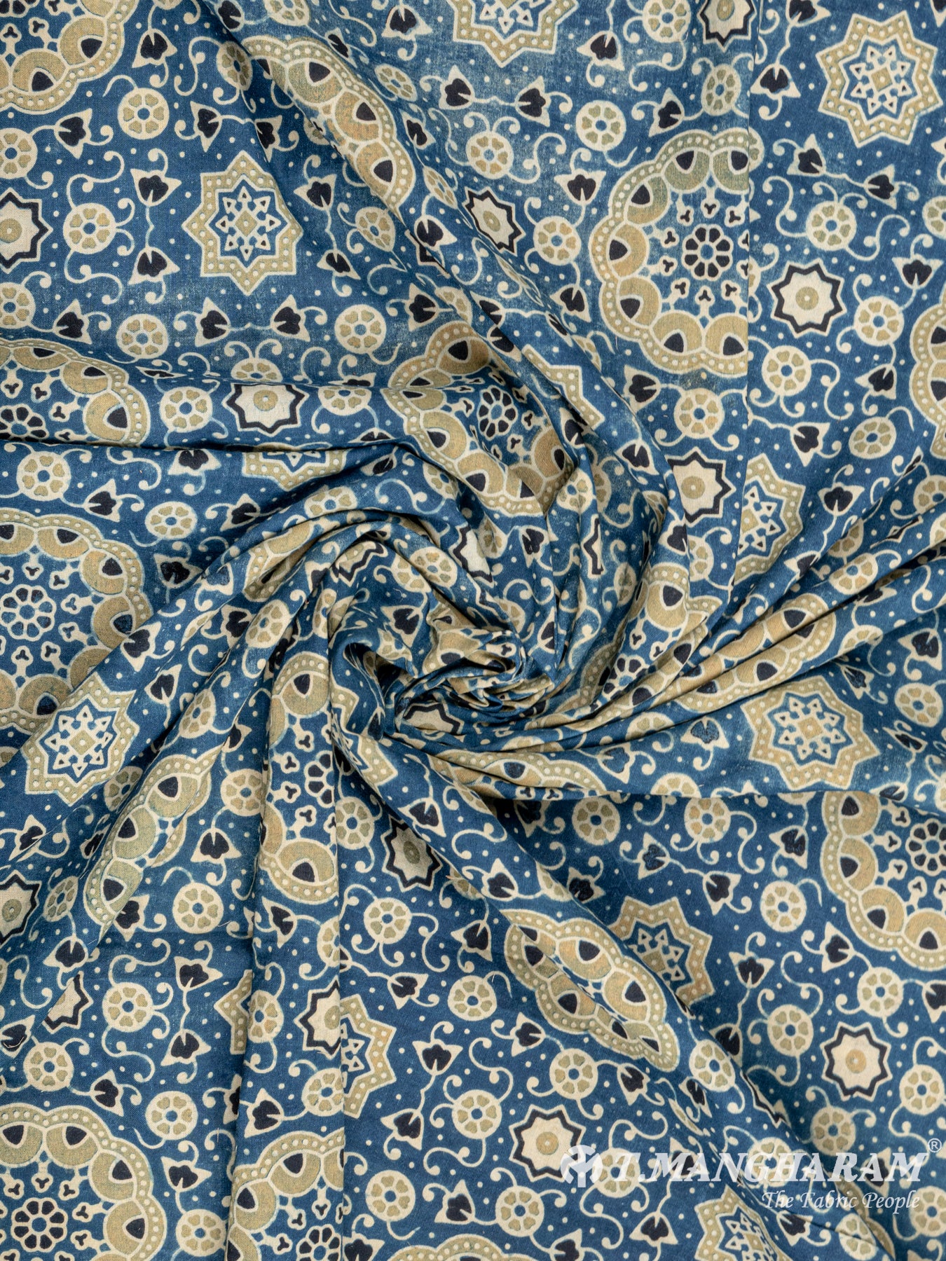 Blue Cotton Fabric - EC6239 view-1