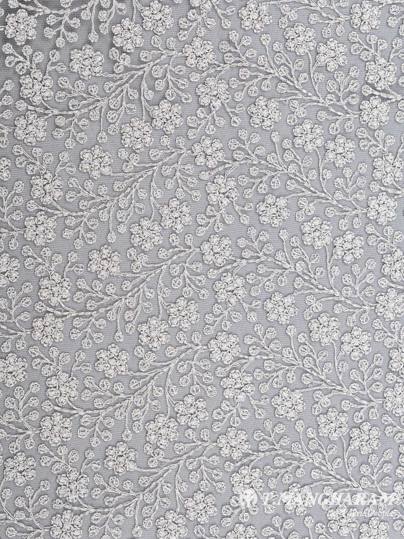 Grey Georgette Fabric - EC4829 view-3