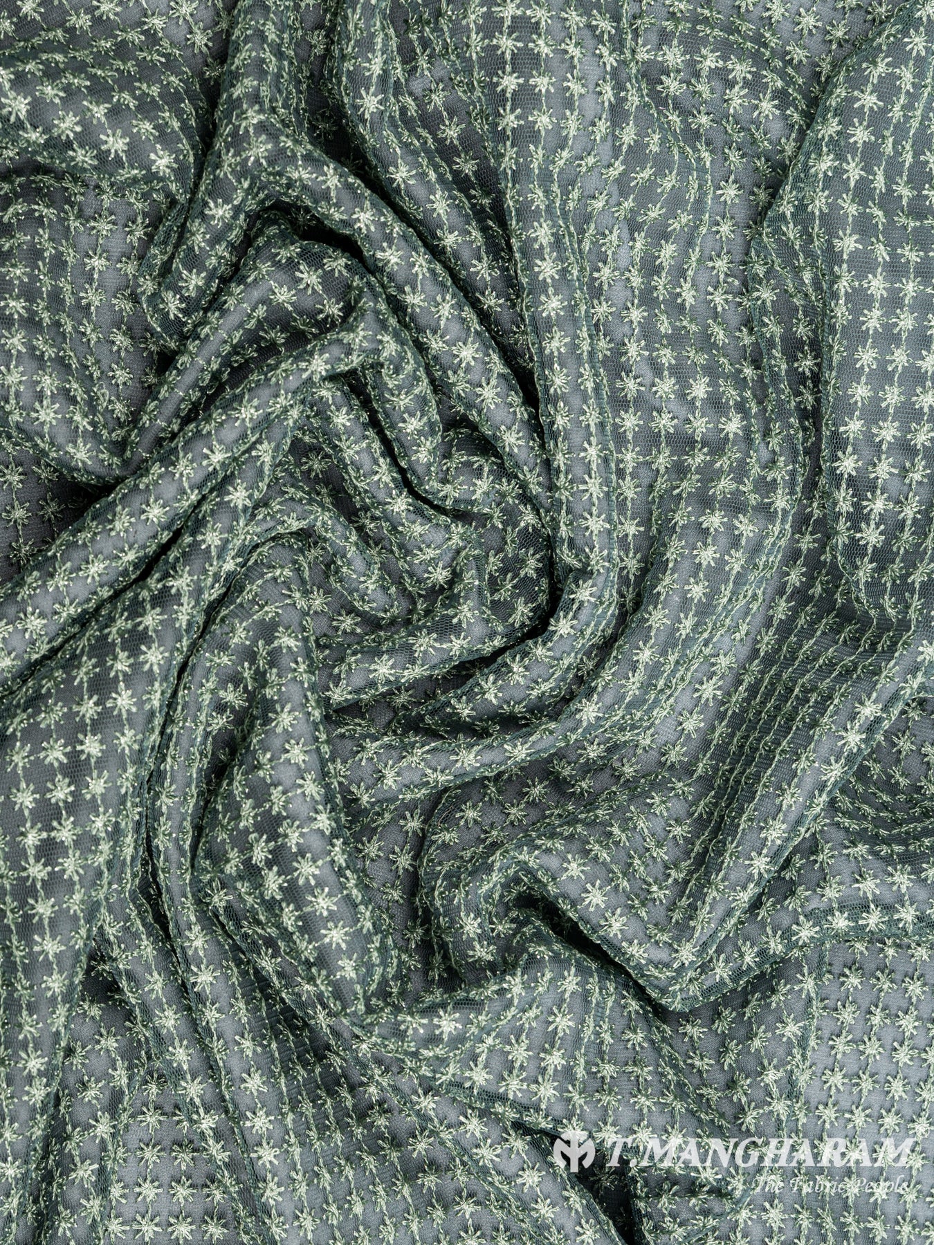 Mehndi Green Georgette Fabric - EC4823 view-4