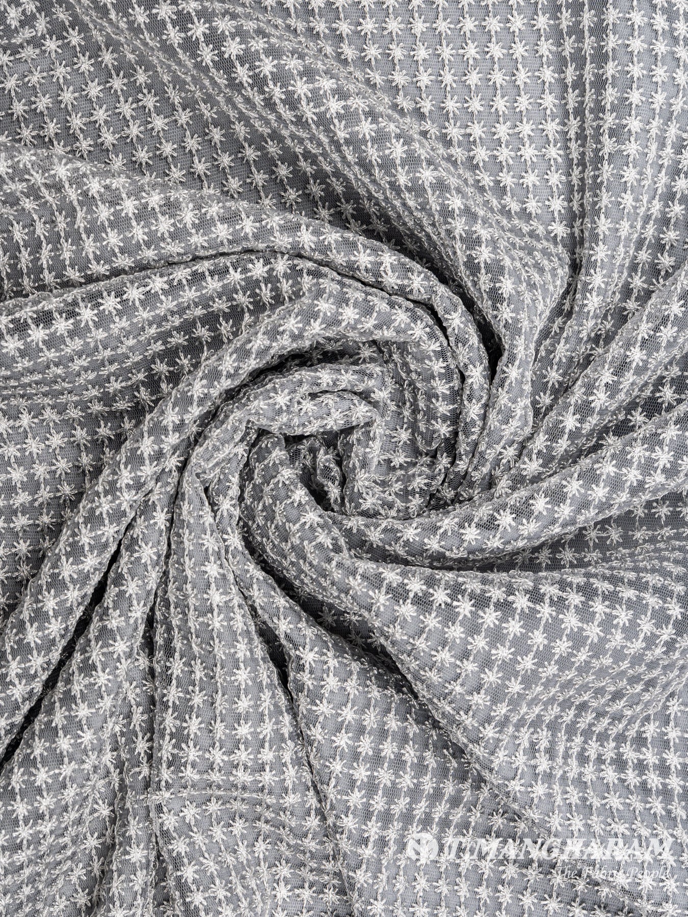 Grey Georgette Fabric - EC4825