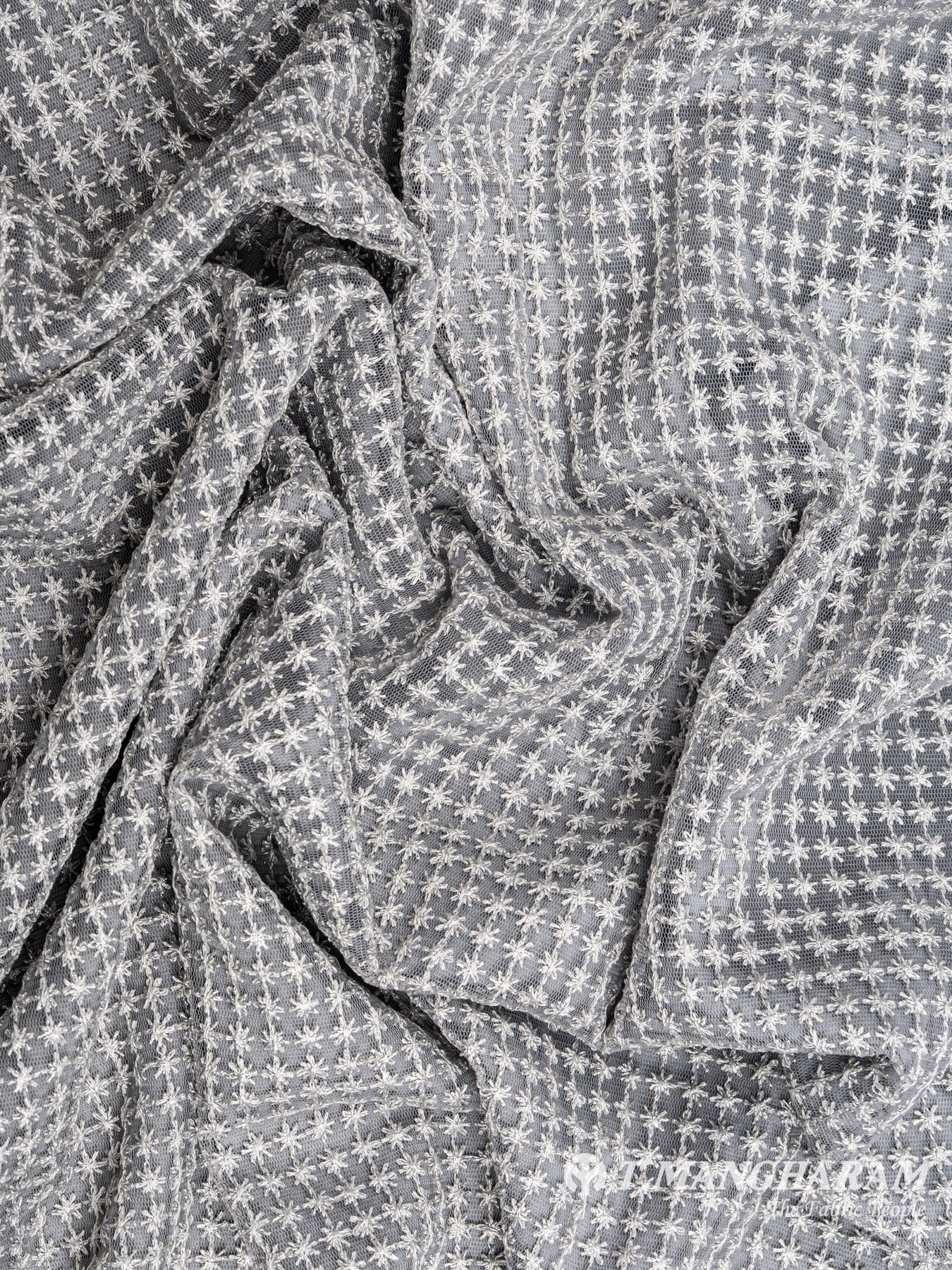 Grey Georgette Fabric - EC4825