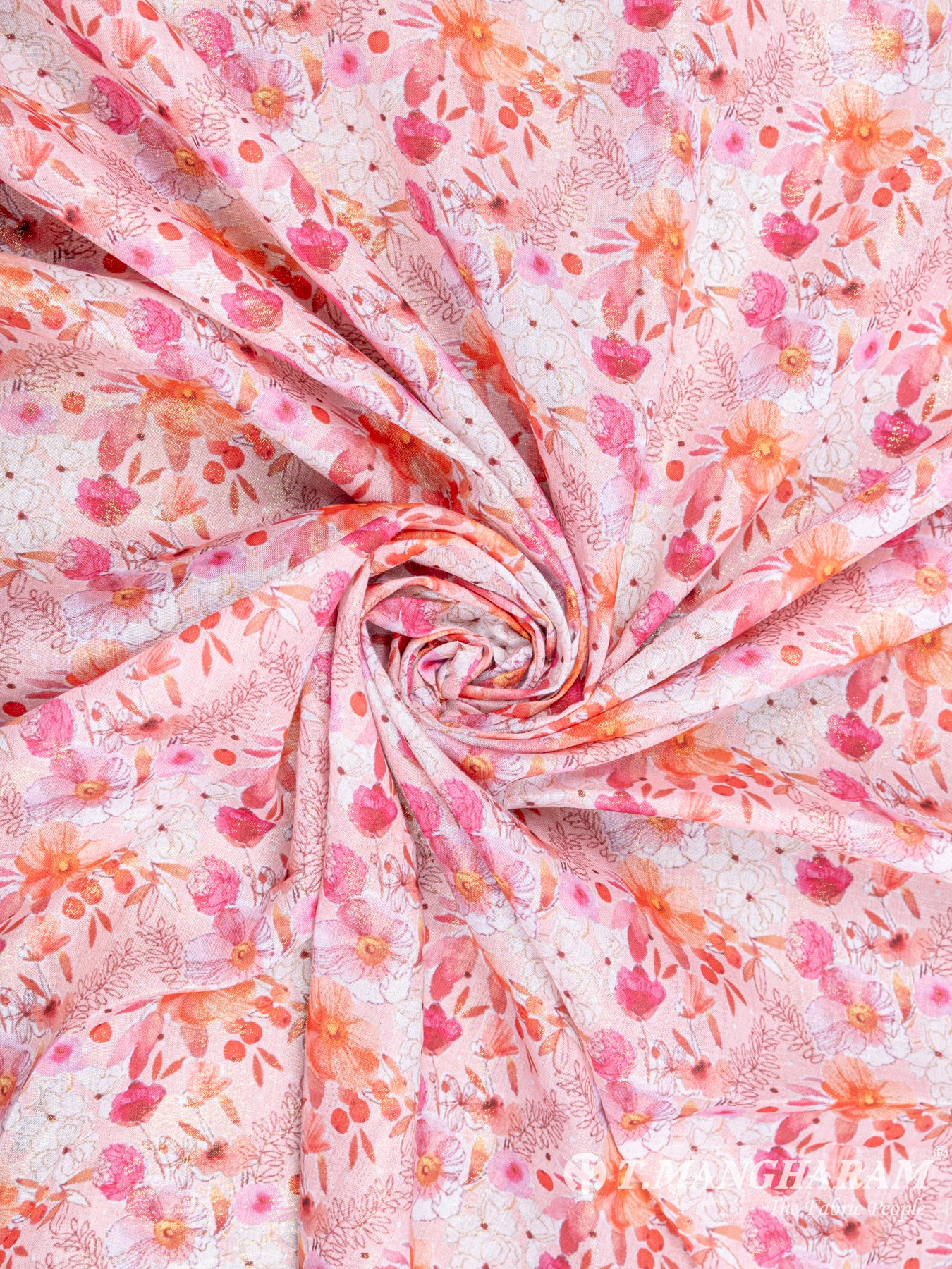 Pink Cotton Fabric - EC6249