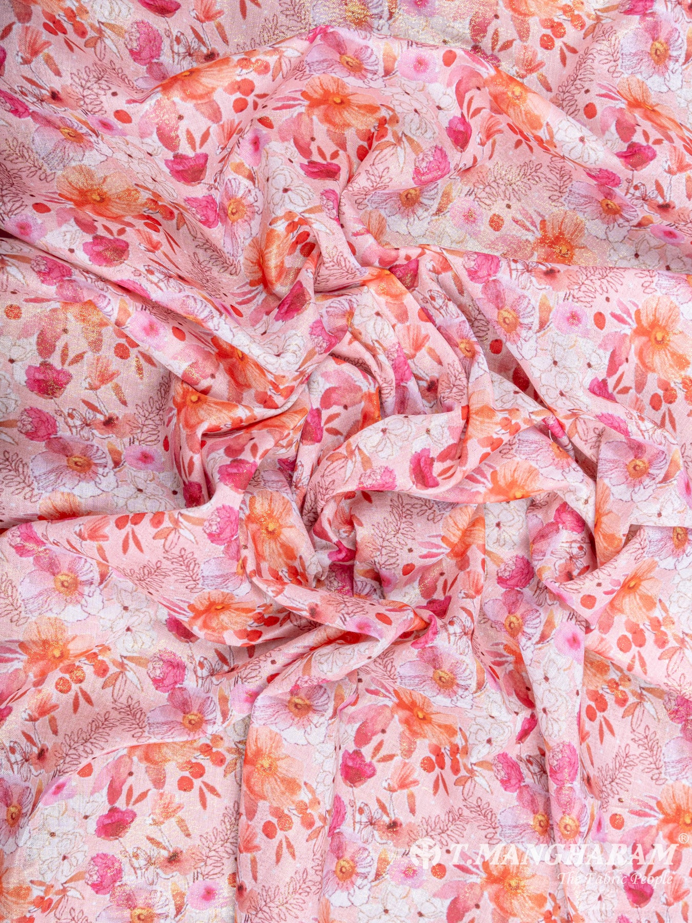 Pink Cotton Fabric - EC6249