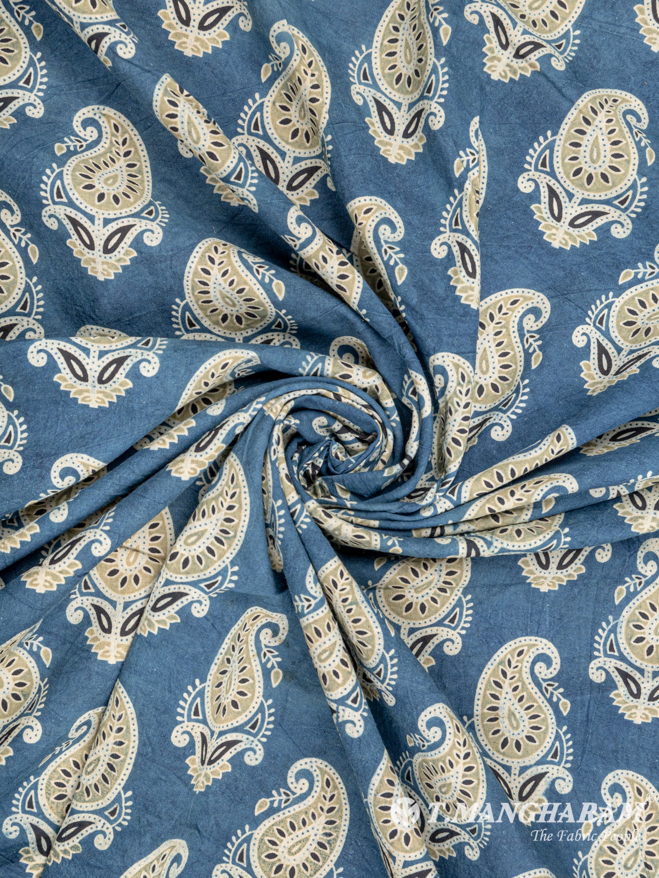 Blue Cotton Fabric - EC6232 view-1
