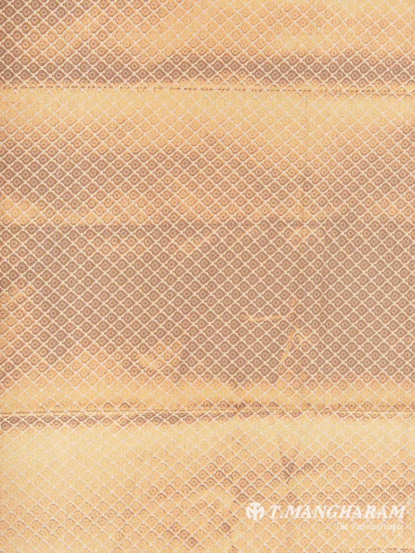Gold Semi Banaras Fabric - EC6259 view-3