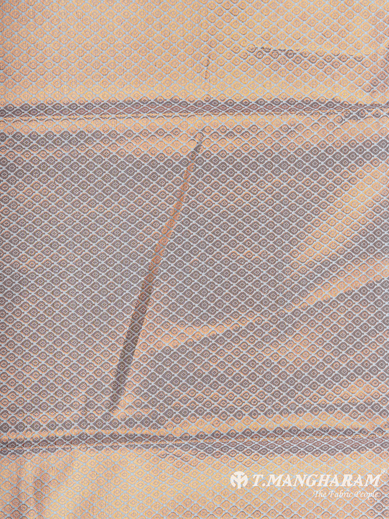 Blue Semi Banaras Fabric - EC6264 view-3