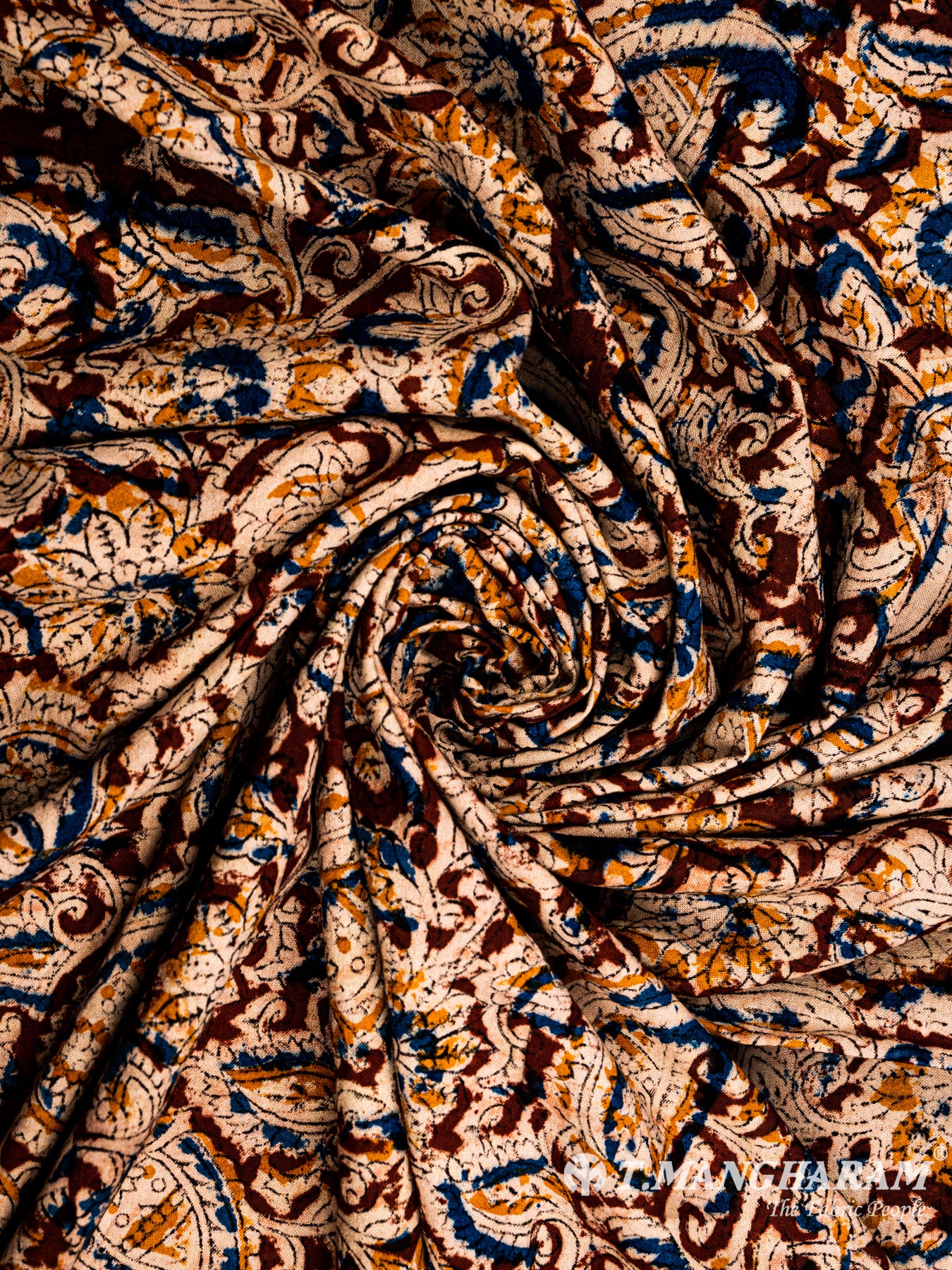 Maroon Cotton Fabric - EA1595 view-1