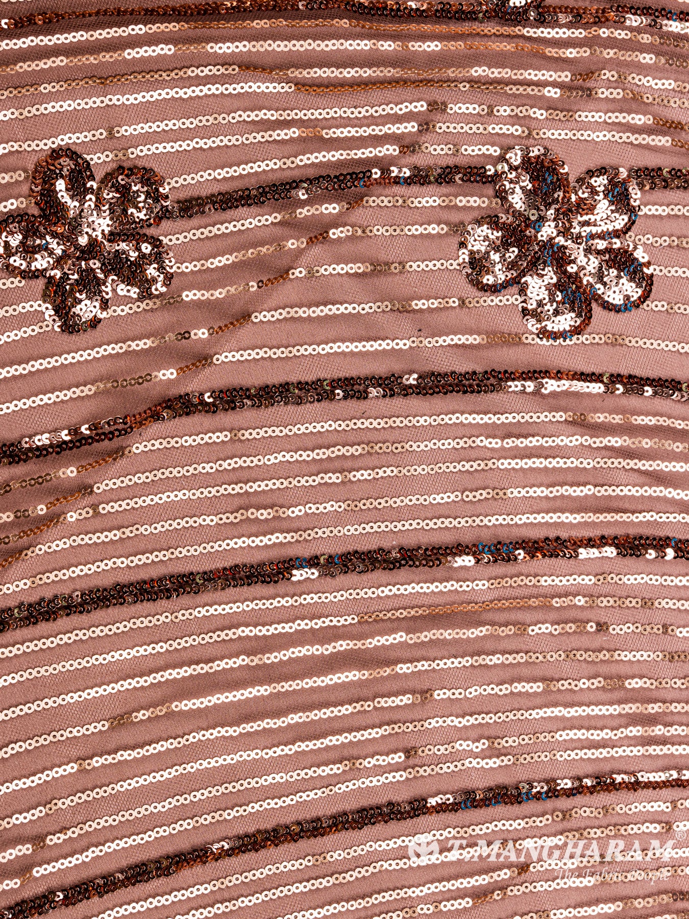 Brown Fancy Net Fabric - EC4860 view-3