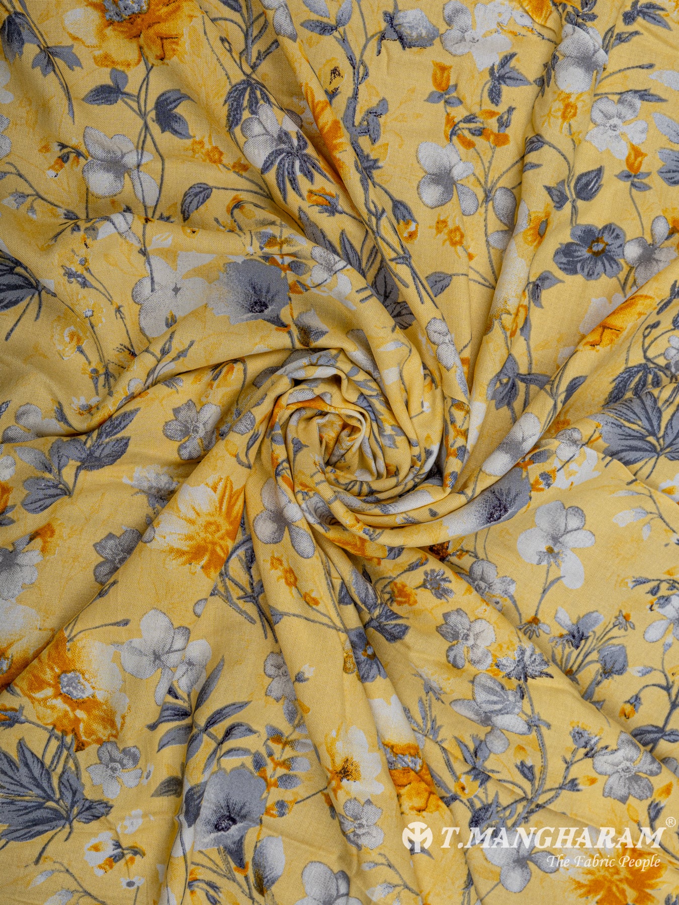 Yellow Cotton Fabric - EC6385 view-1