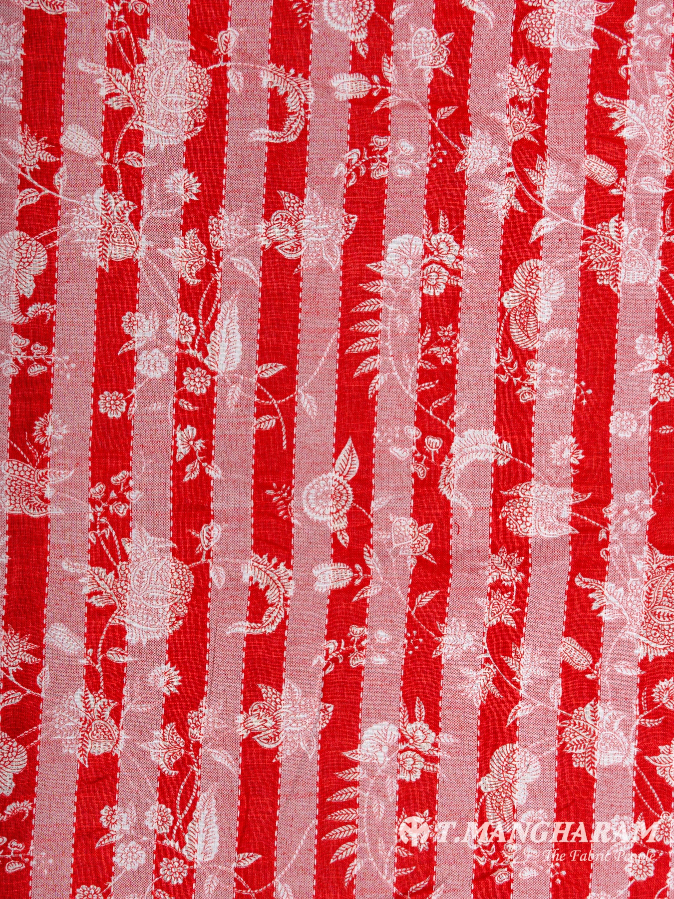 Red Cotton Fabric - EC6370 view-3