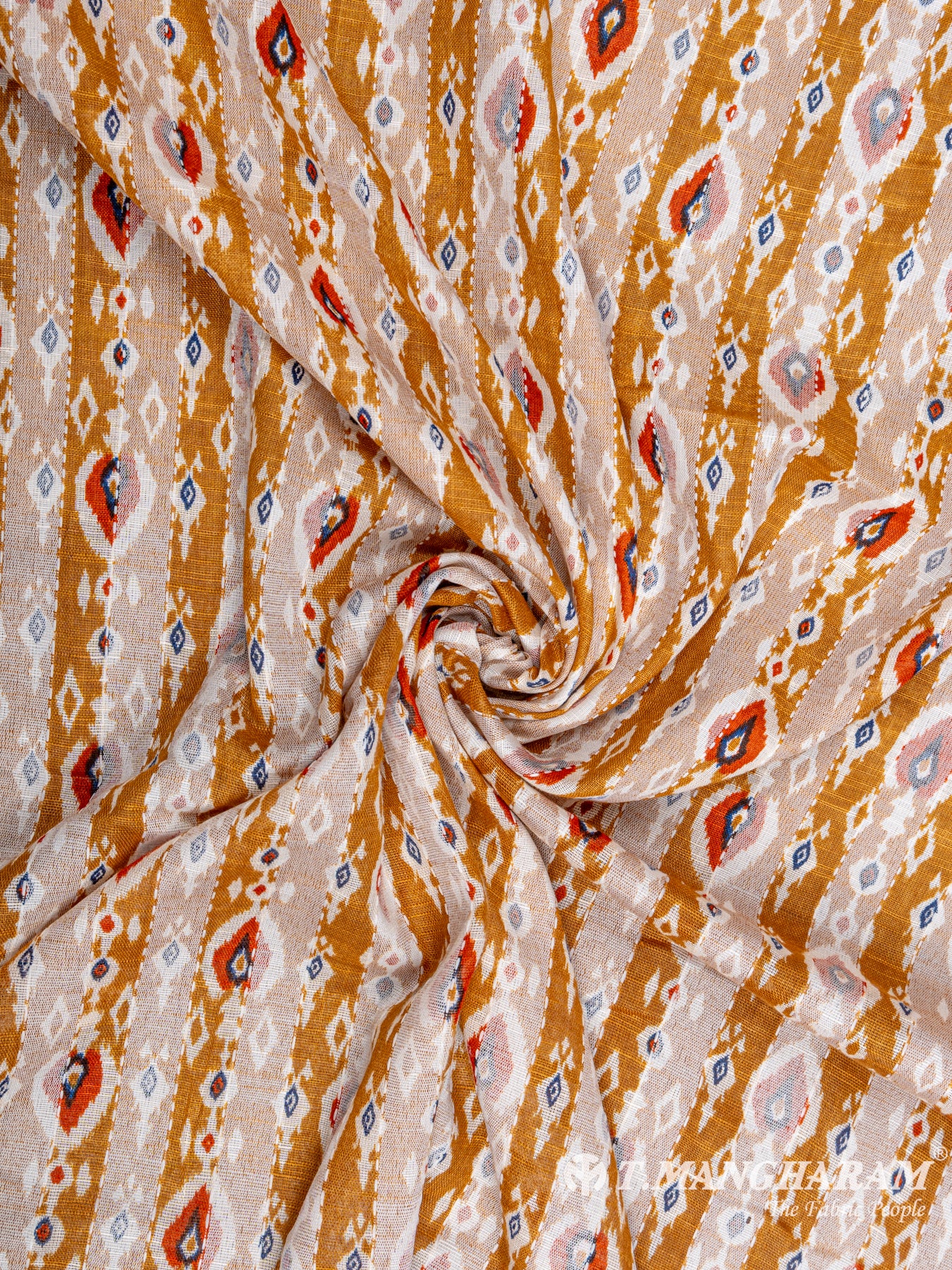 Brown Cotton Fabric - EC6373 view-1