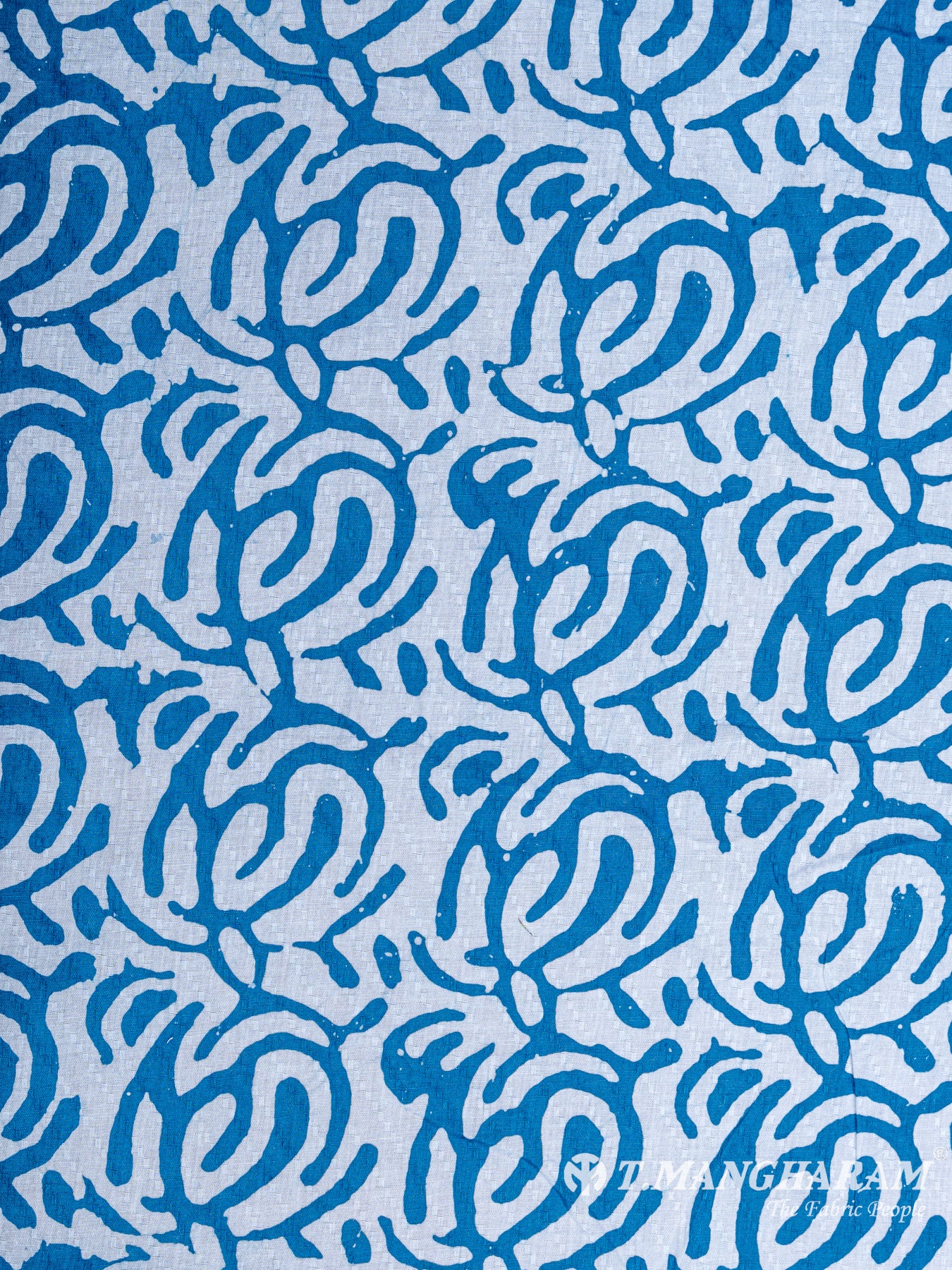 Blue Cotton Fabric - EC6353 view-3