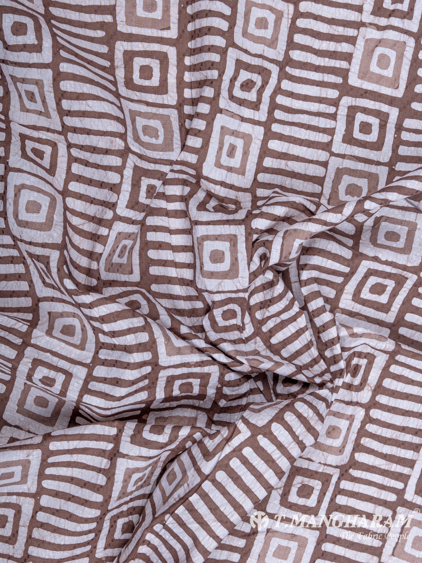Brown Cotton Fabric - EC6364 view-4