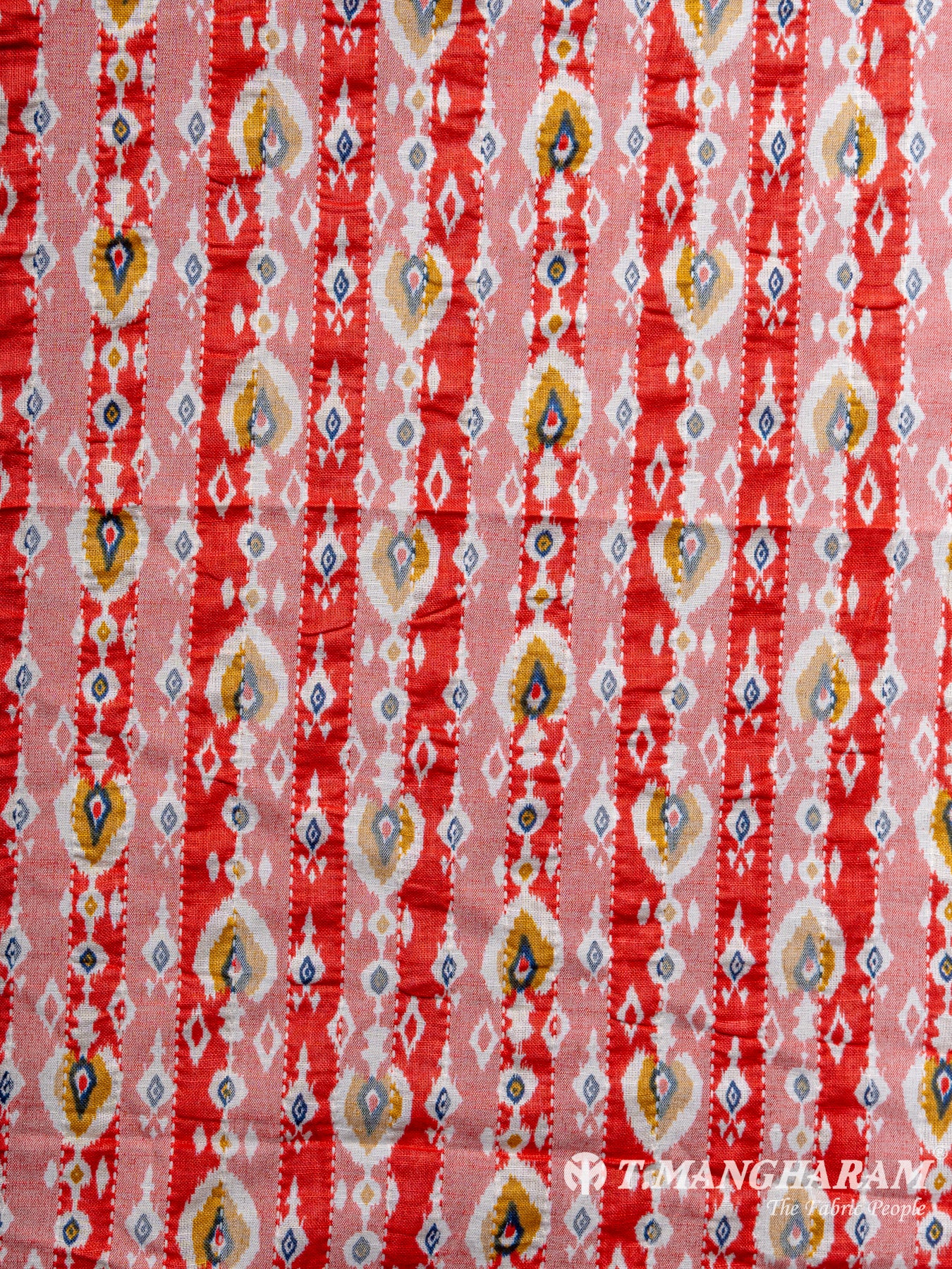 Red Cotton Fabric - EC6371 view-3