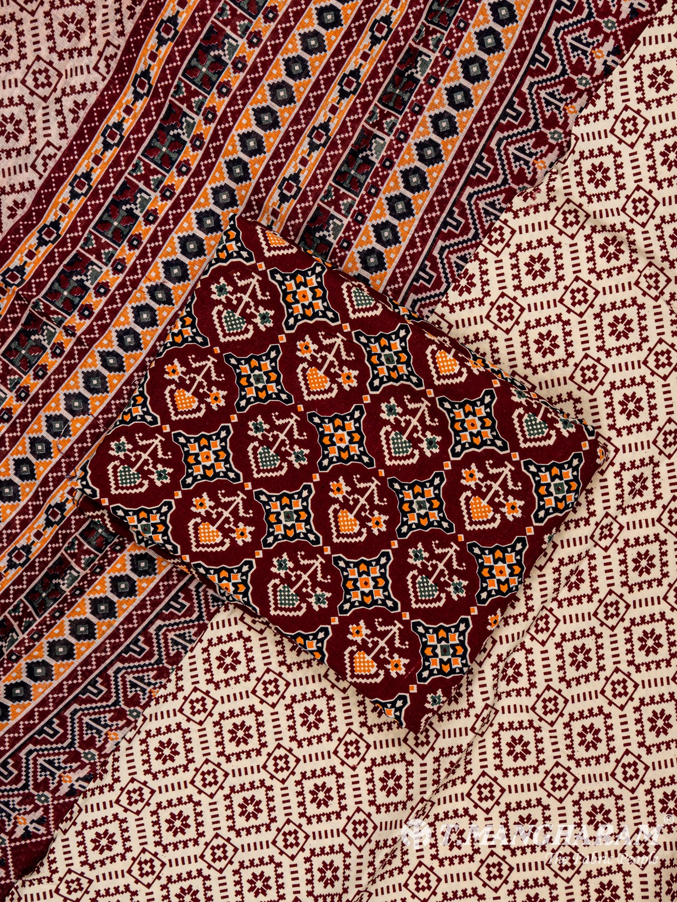 Multicolor Rayon Chudidhar Fabric Set - EG1395 view-1