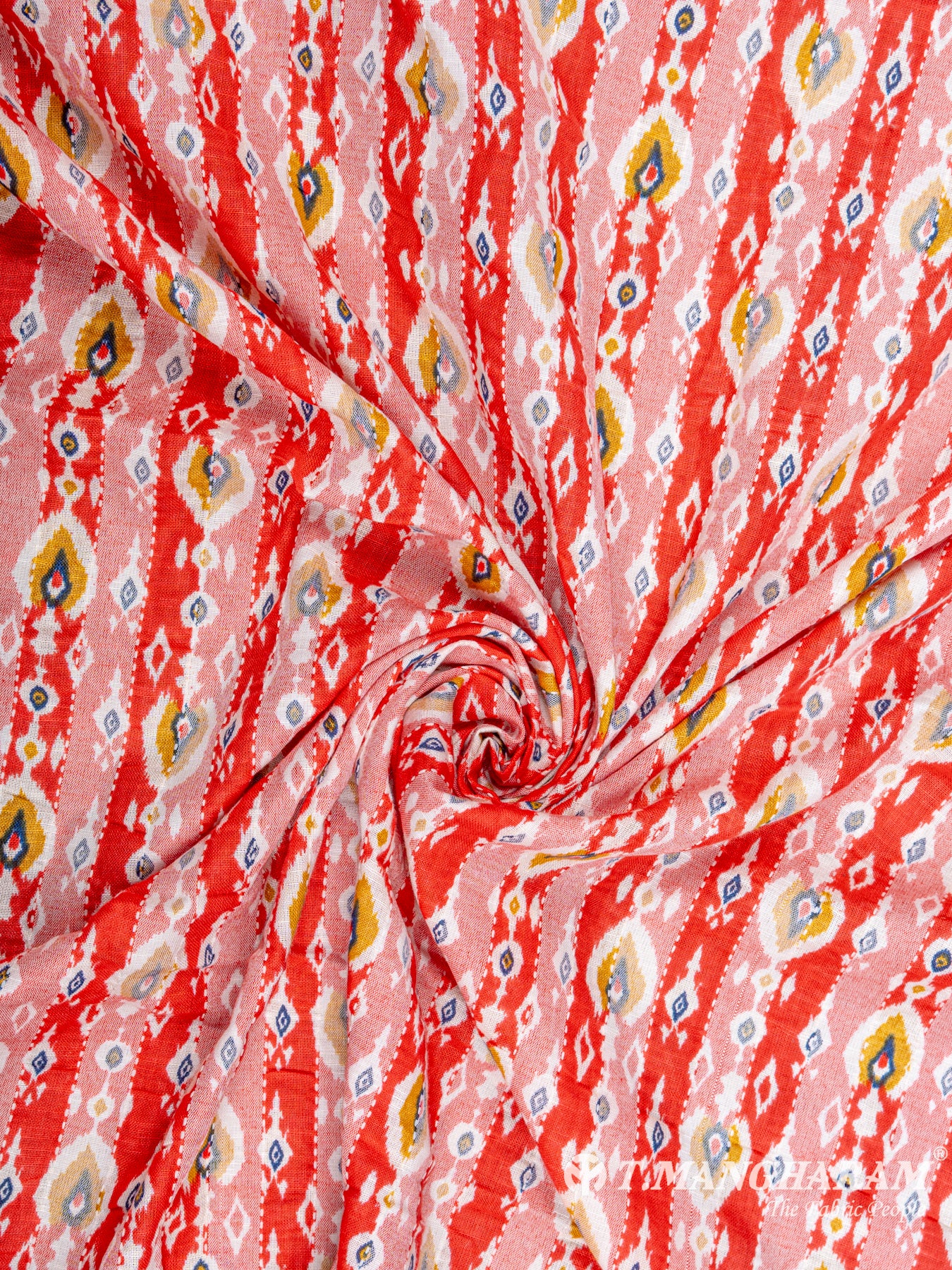 Red Cotton Fabric - EC6371 view-1