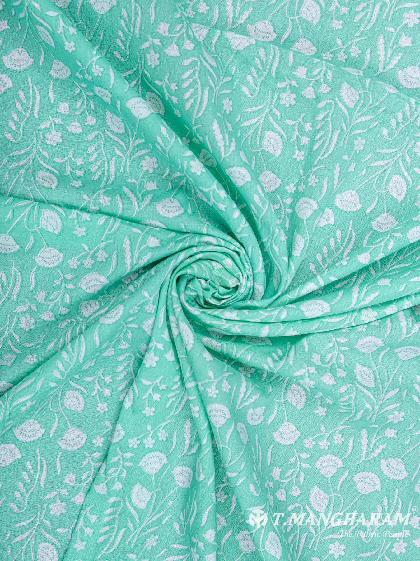 Green Cotton Fabric - EC6380 view-1