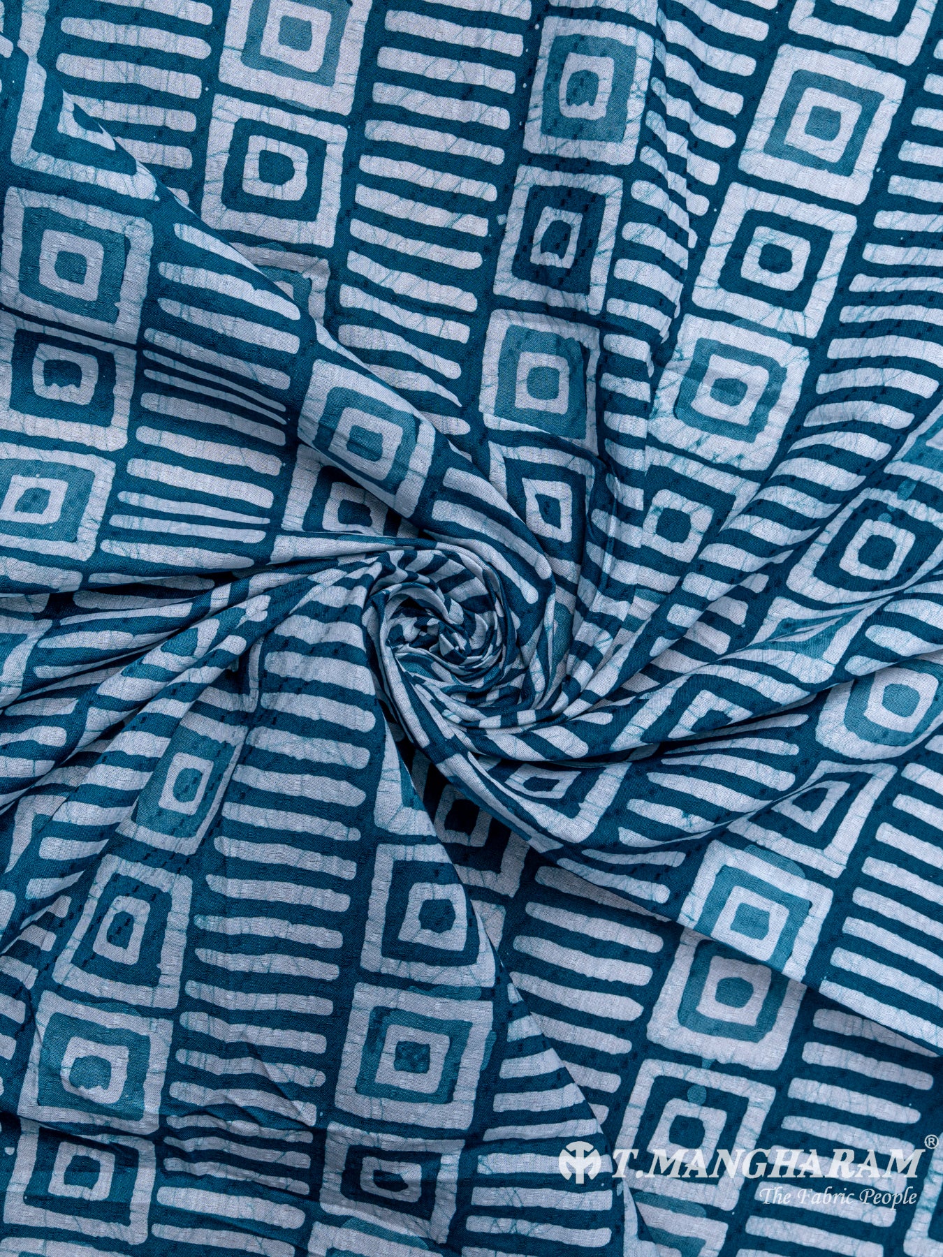 Blue Cotton Fabric - EC6365 view-1