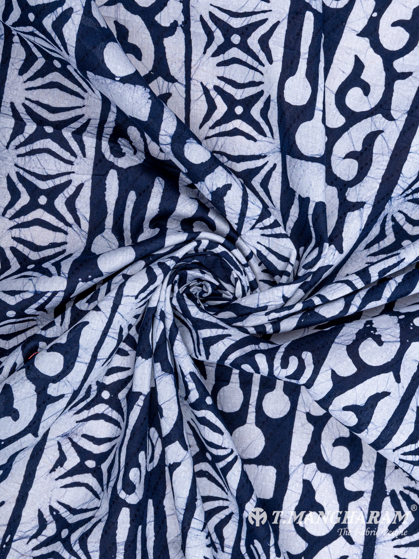 Blue Cotton Fabric - EC6356 view-1