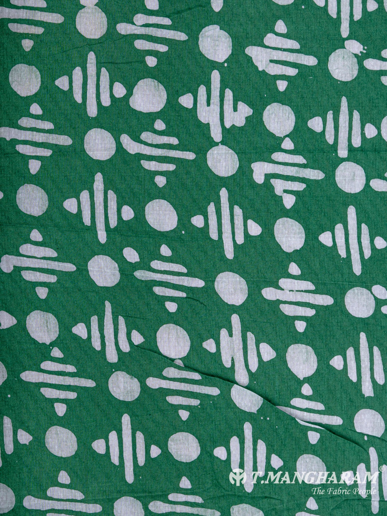 Green Cotton Fabric - EC6360 view-3