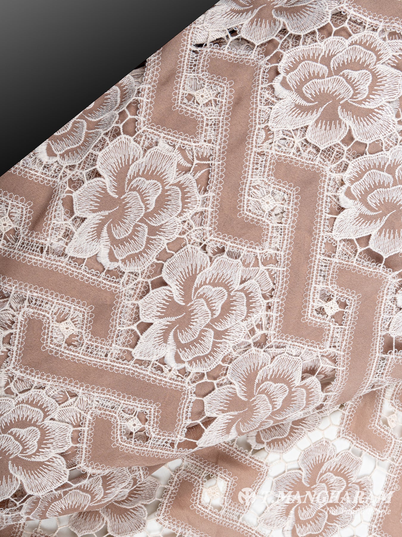 Peach Cotton Embroidery Fabric - EC6394 view-2