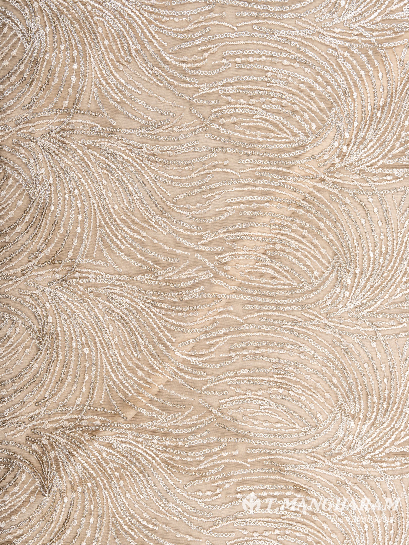 Gold Net Embroidery Fabric - EC6328 view-3