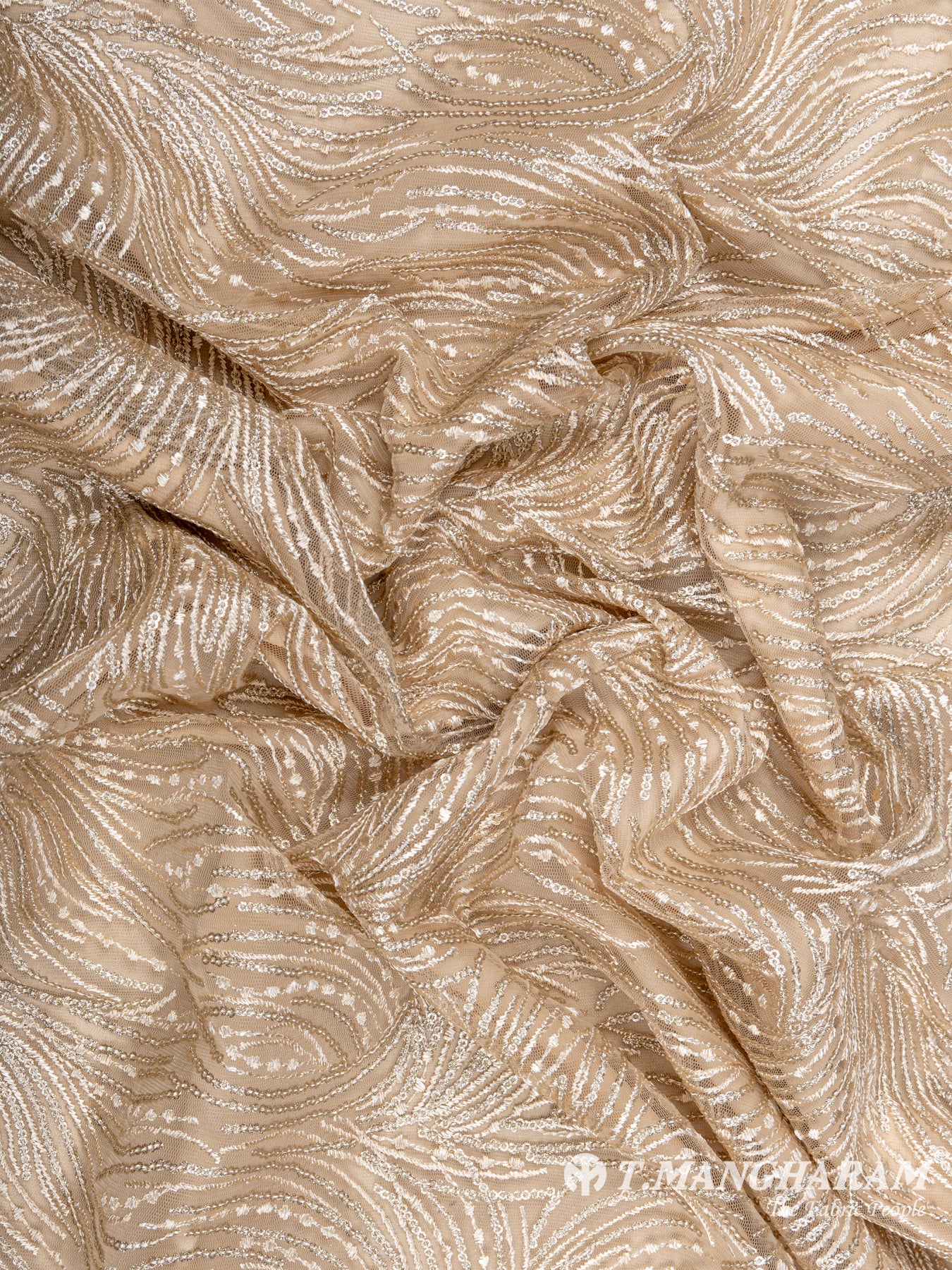 Gold Net Embroidery Fabric - EC6328 view-4