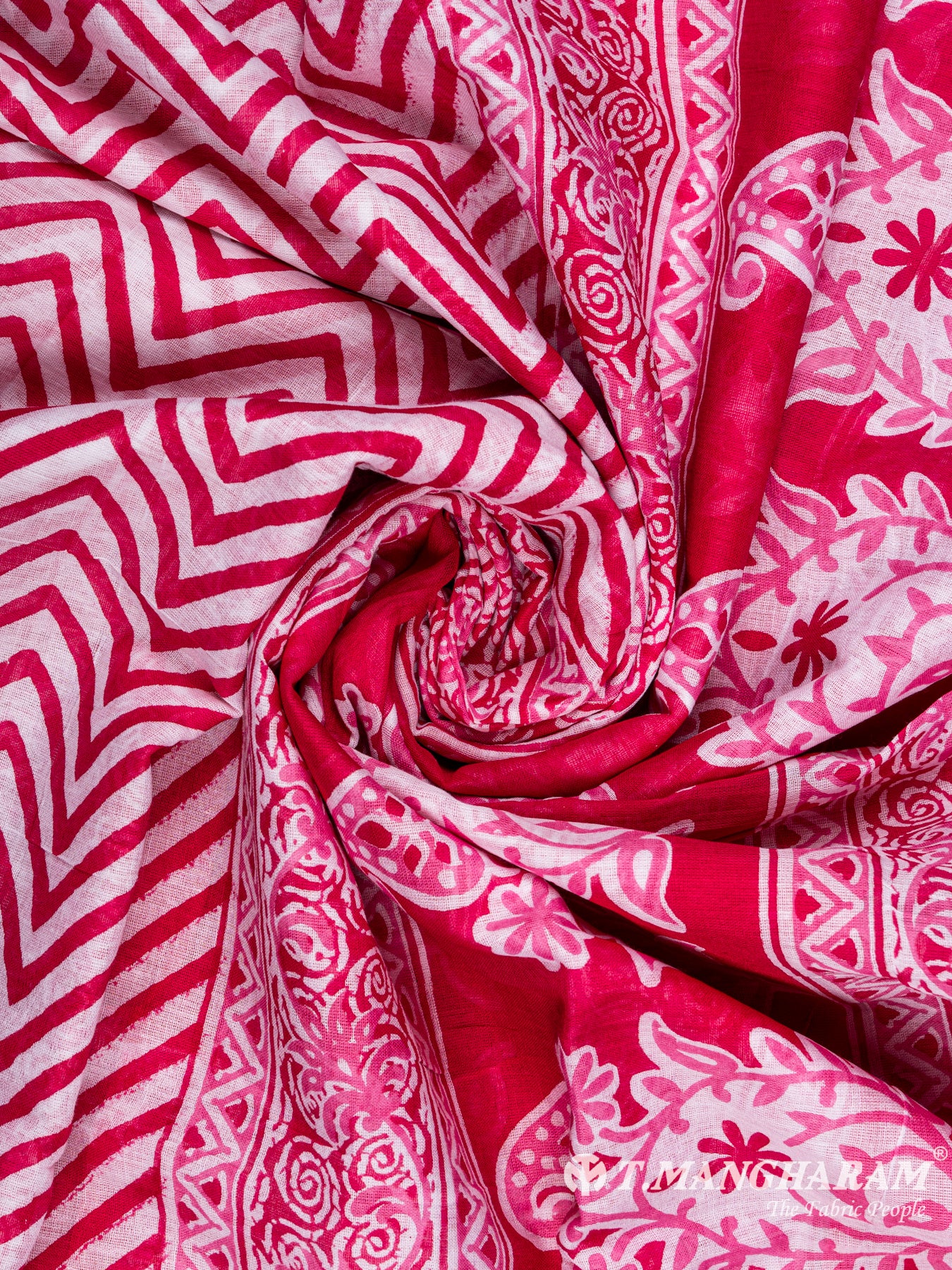 Pink Cotton Chudidhar Fabric Set - EG1415 view-3