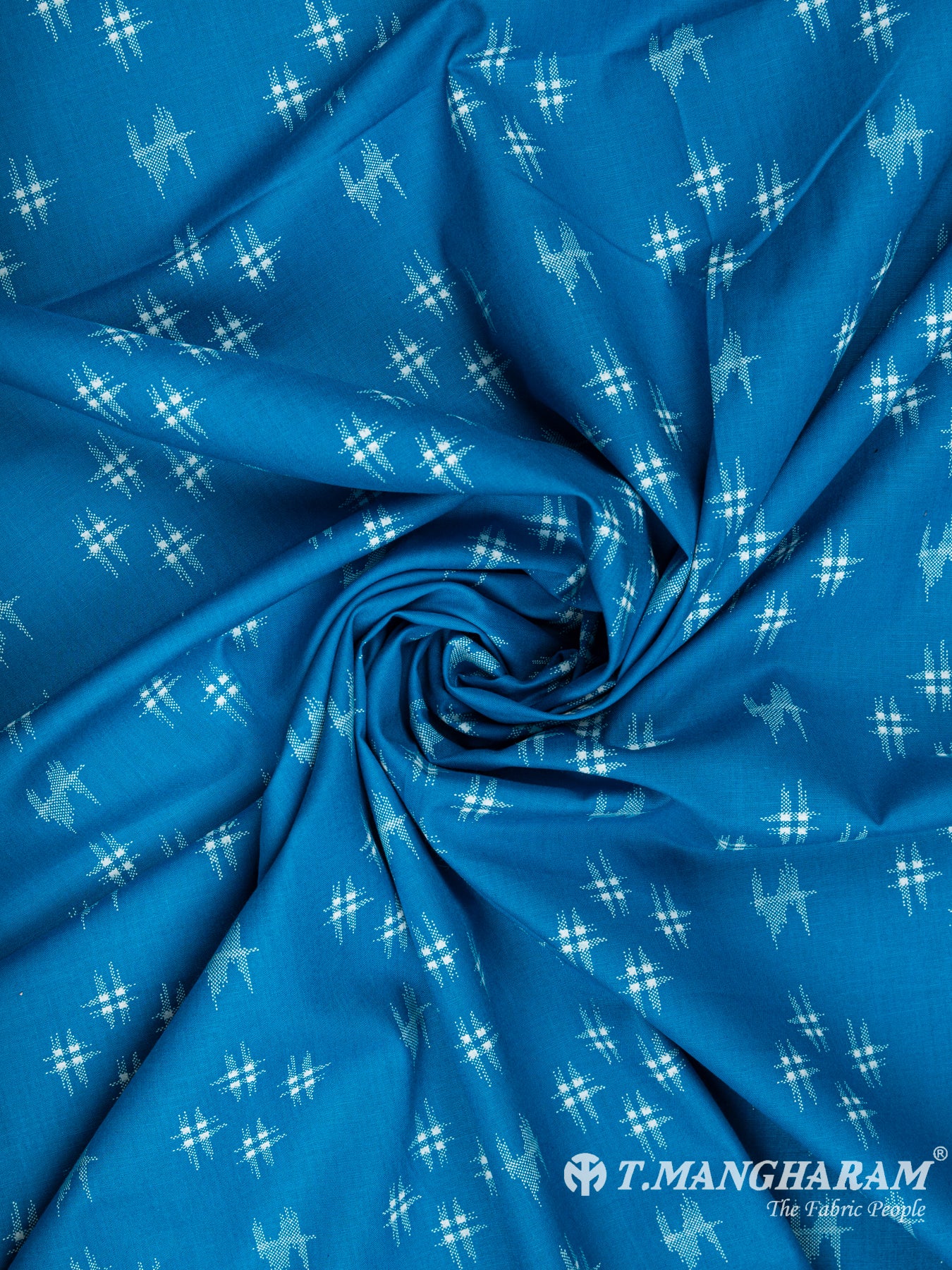 Blue Cotton Fabric - EA2153 view-1