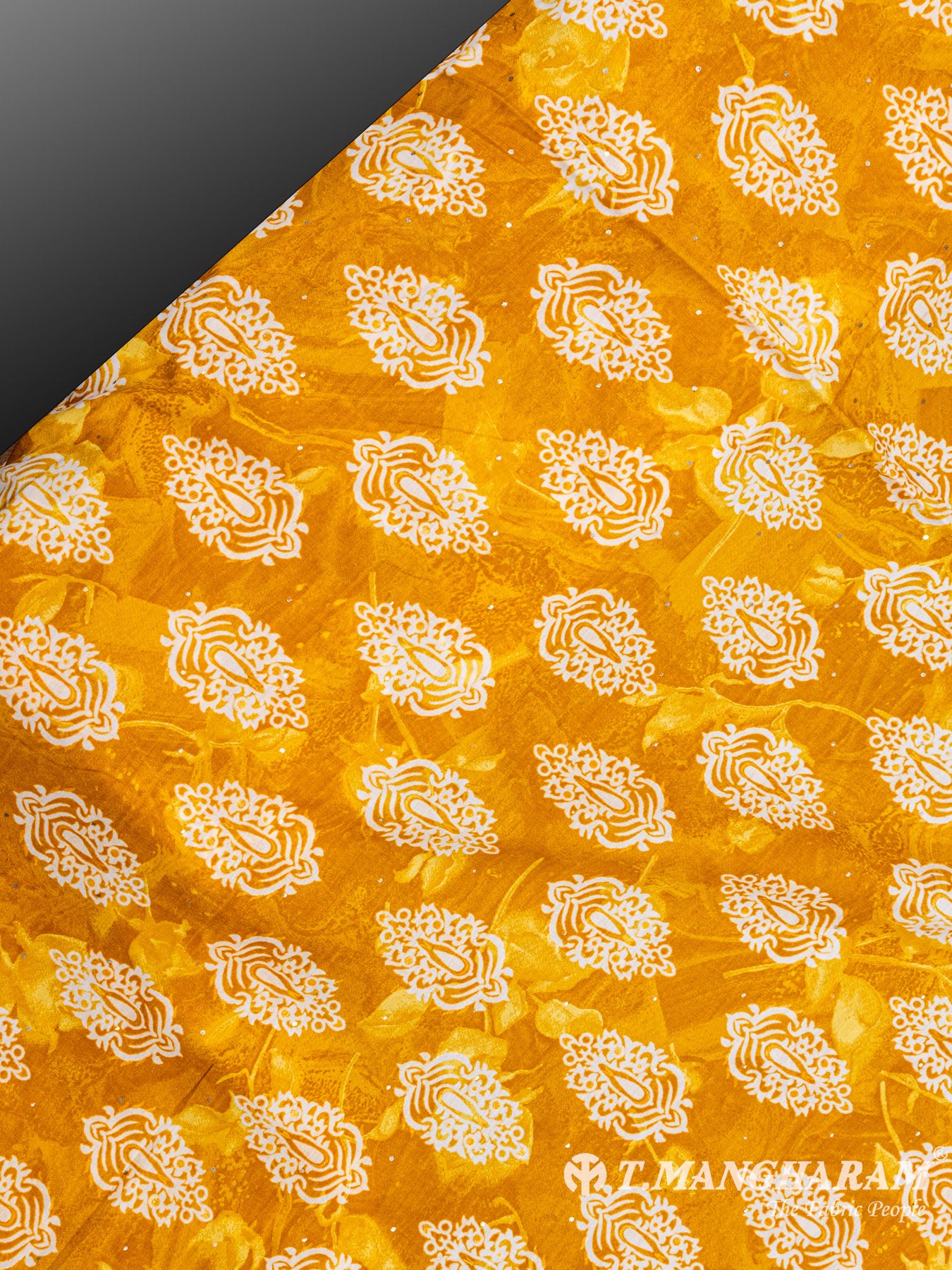 Yellow Rayon Cotton Fabric - EC4955 view-2
