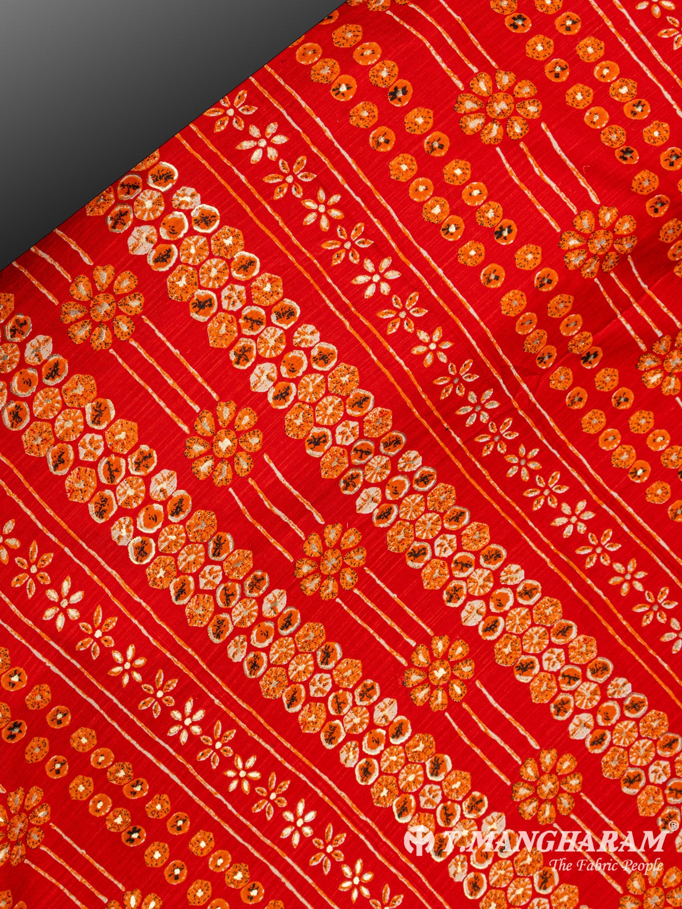 Red Rayon Cotton Fabric - EC4943 view-2