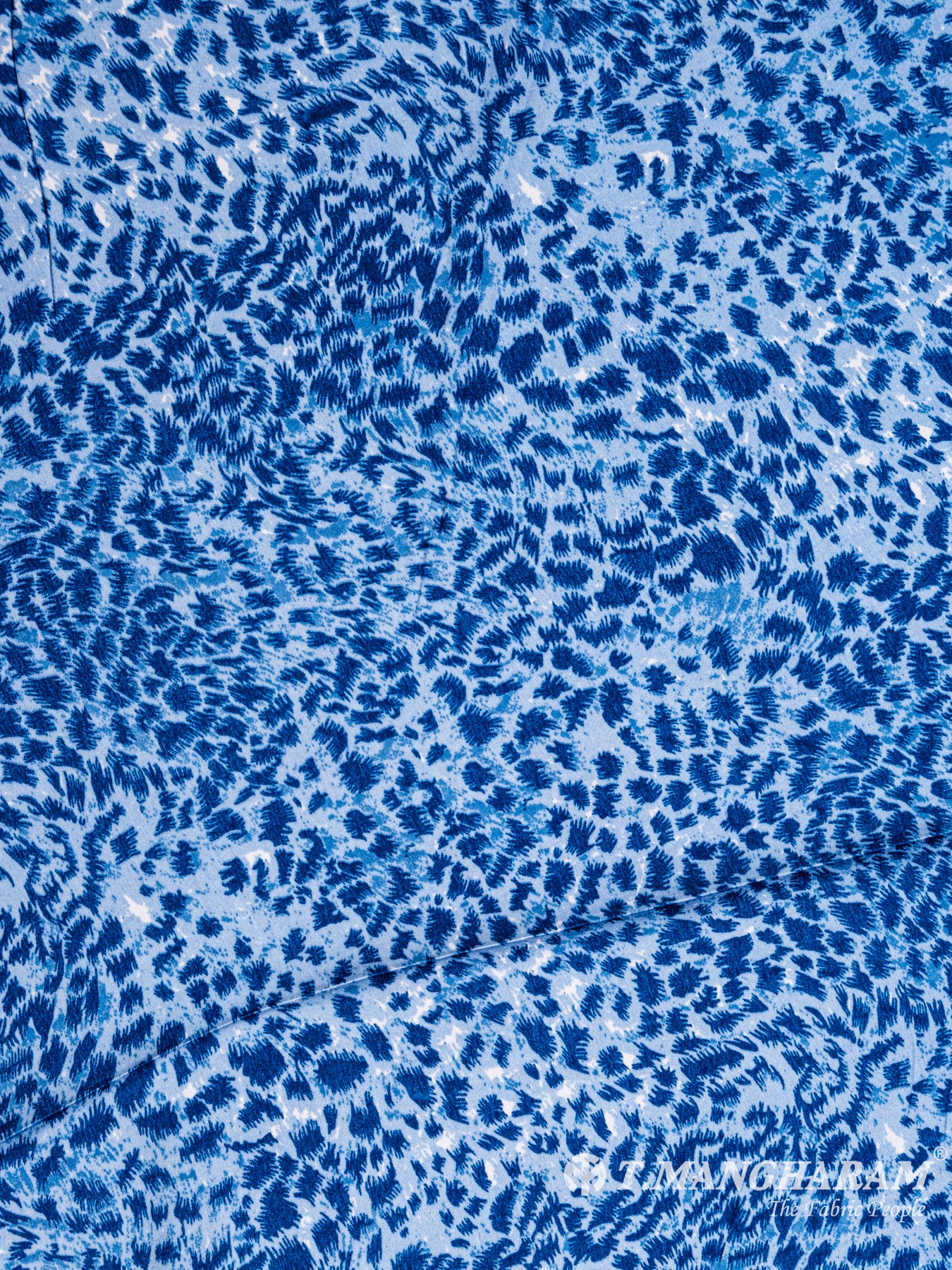 Blue Crepe Fabric - EB4795 view-3