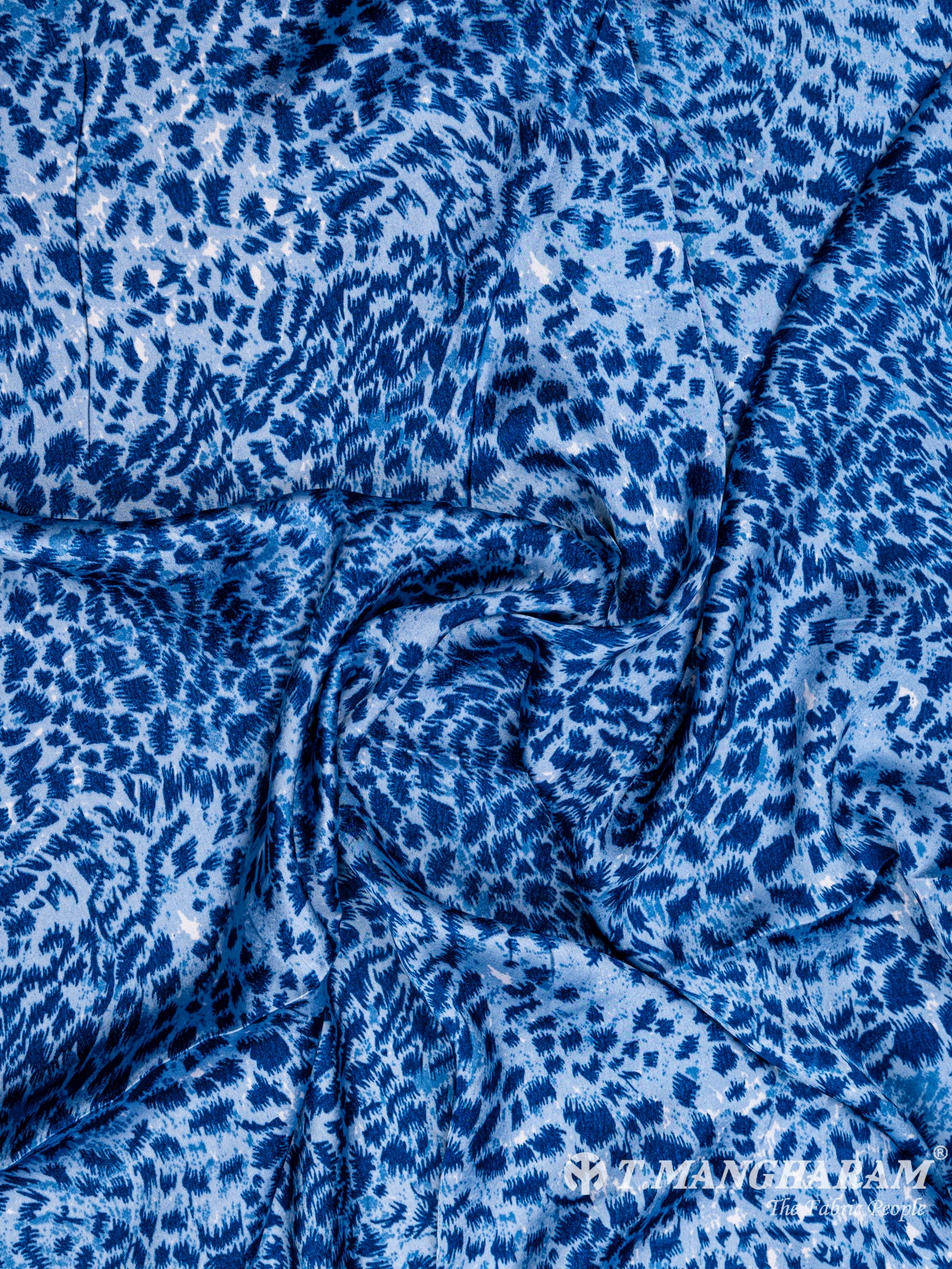 Blue Crepe Fabric - EB4795 view-4