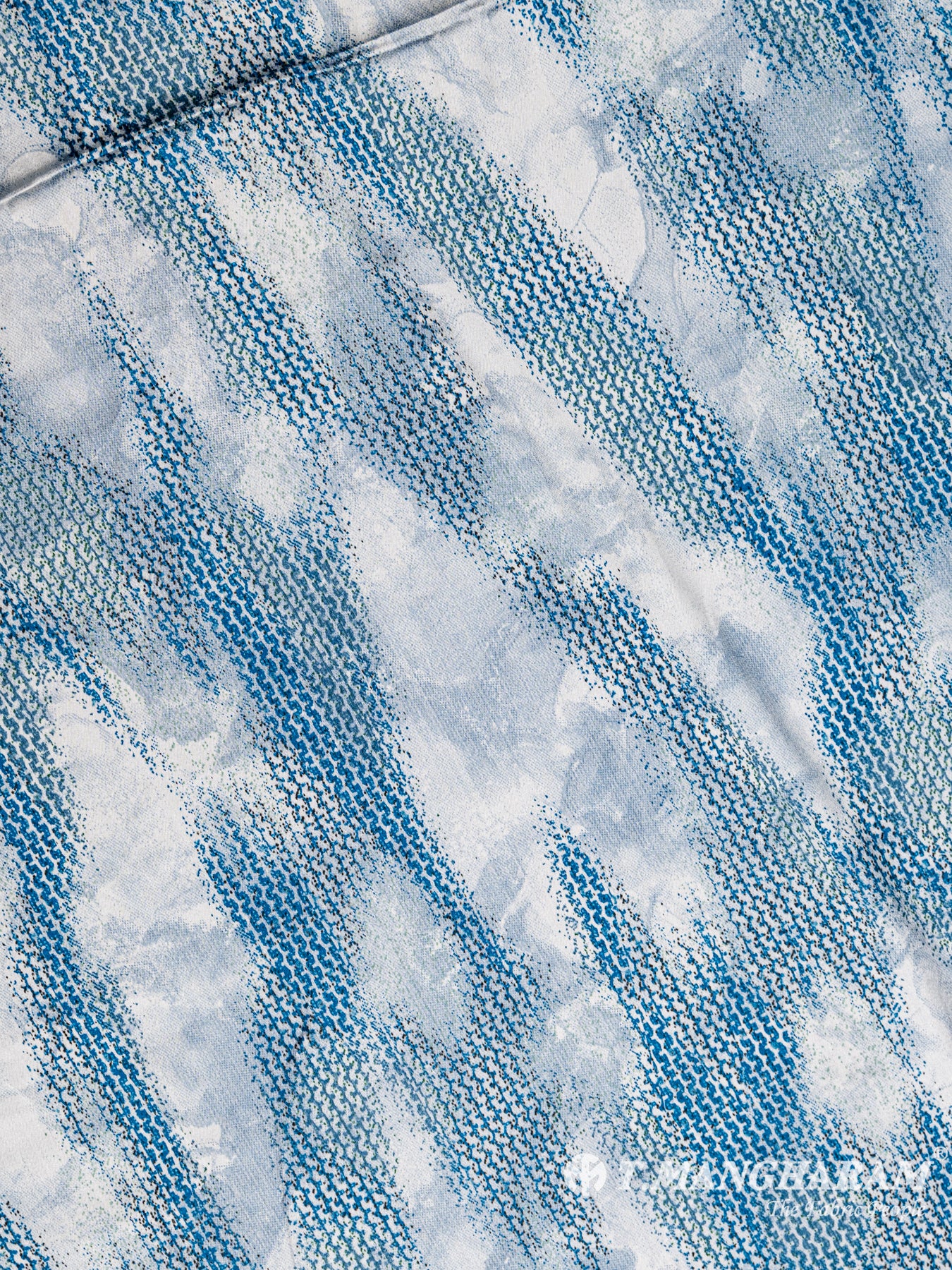 Blue Crepe Fabric - EB4785 view-3