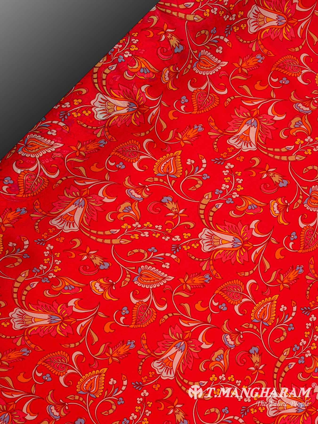 Red Organza Tissue Fabric - EA1687 view-2