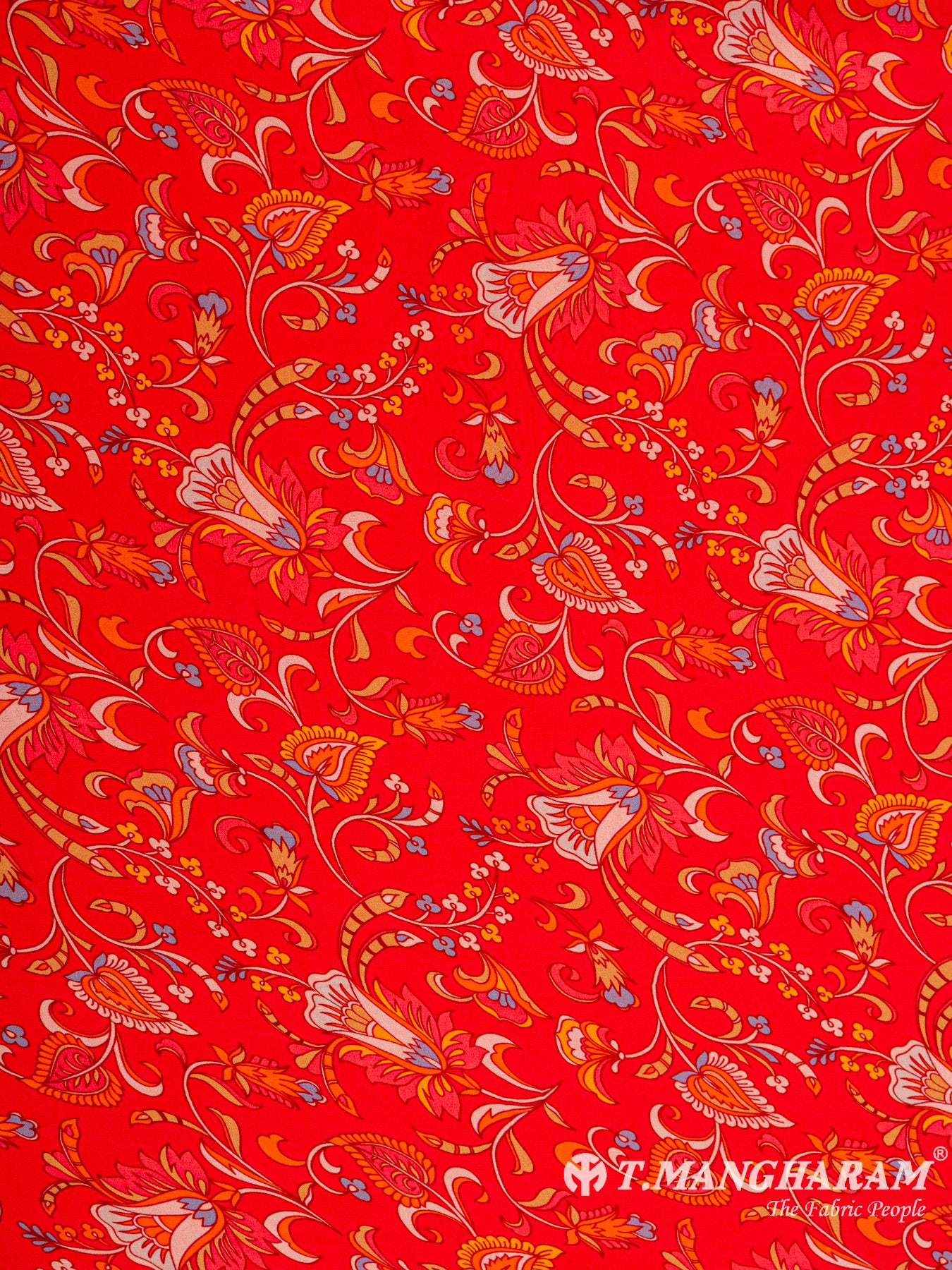 Red Organza Tissue Fabric - EA1687 view-3