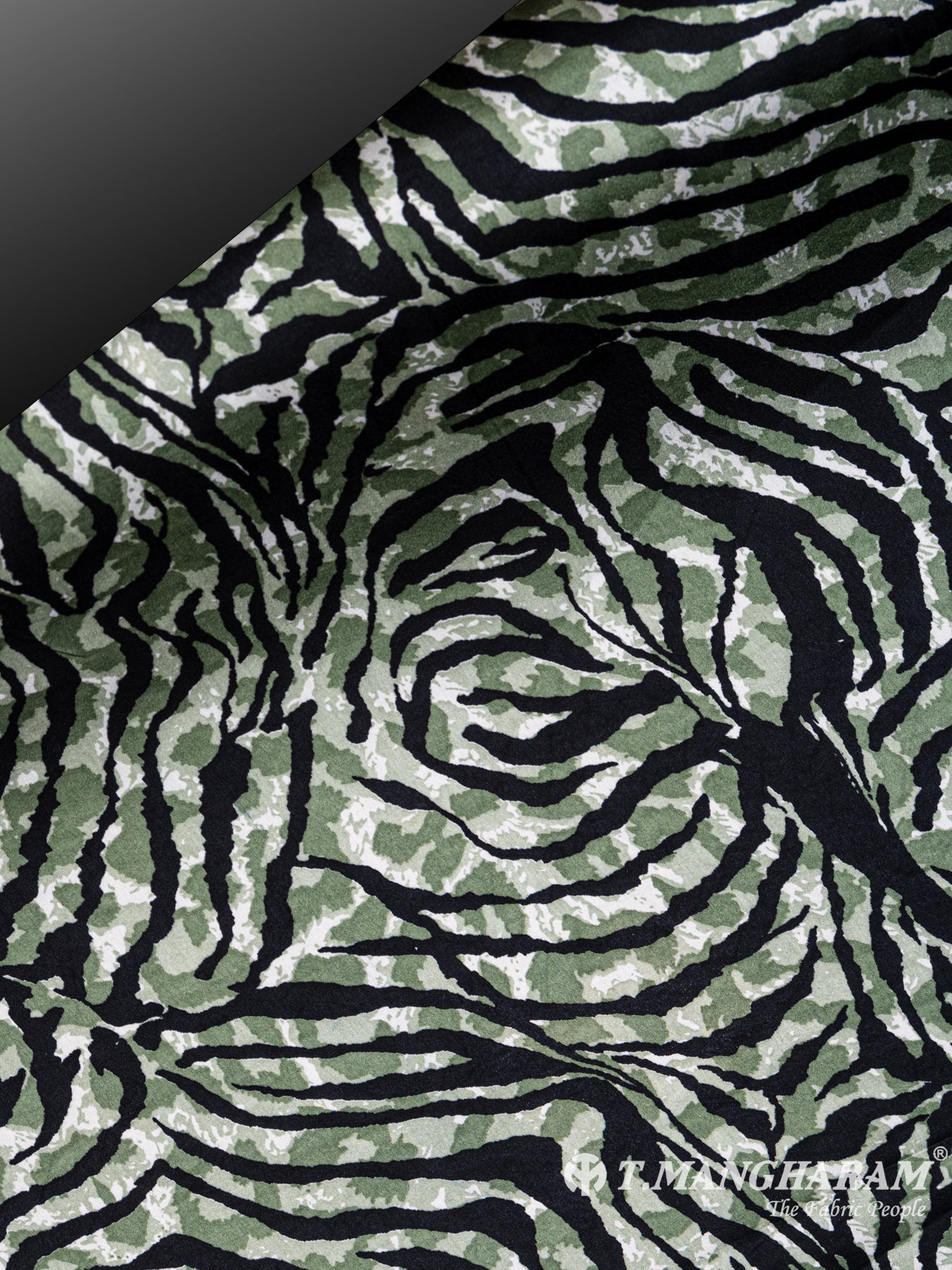 Green Crepe Fabric - EB4801 view-2