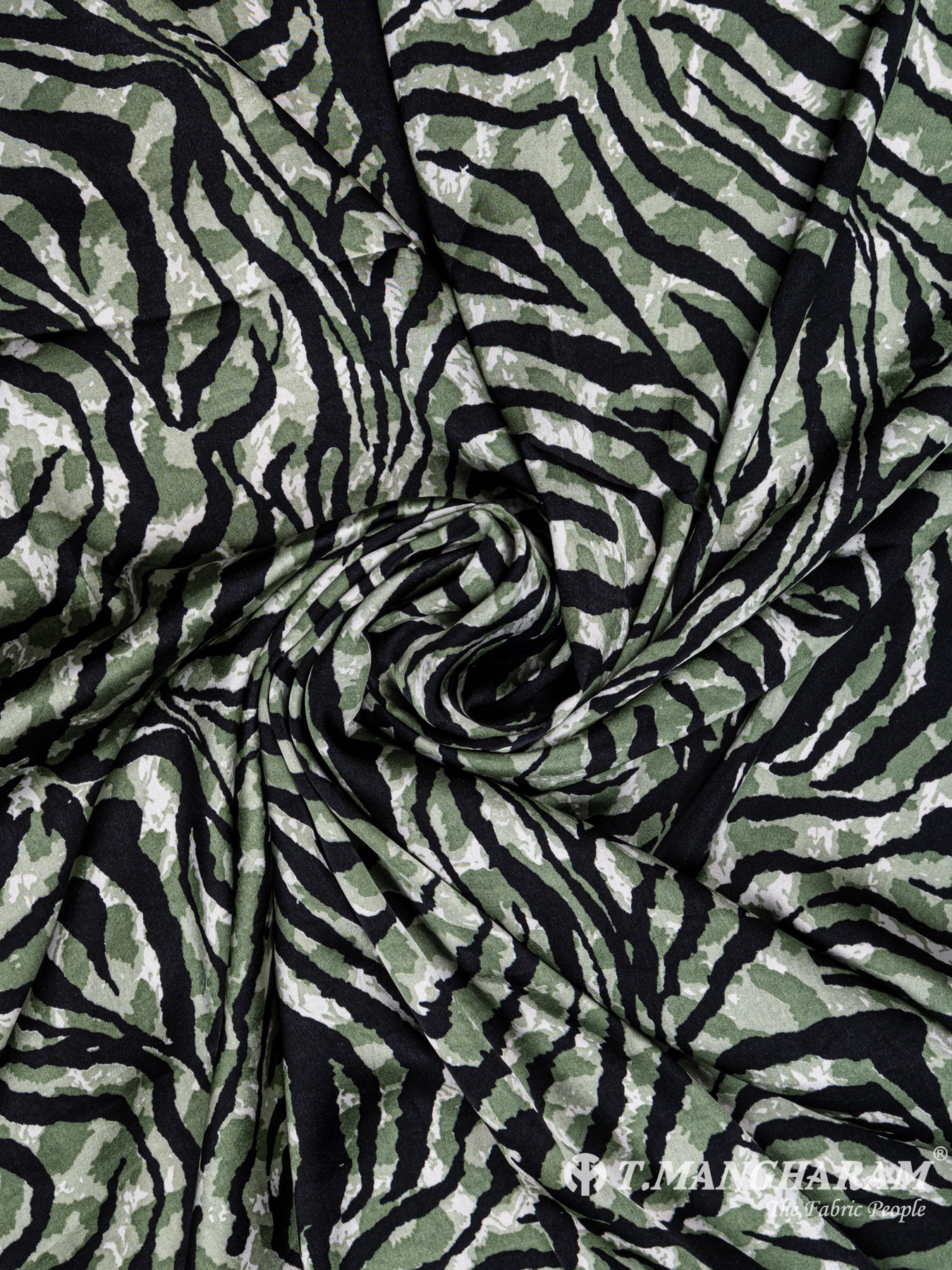 Green Crepe Fabric - EB4801 view-1