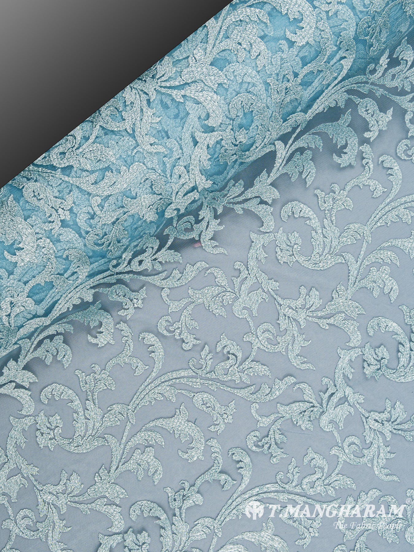 Blue Fancy Net Fabric - EA1638 view-2