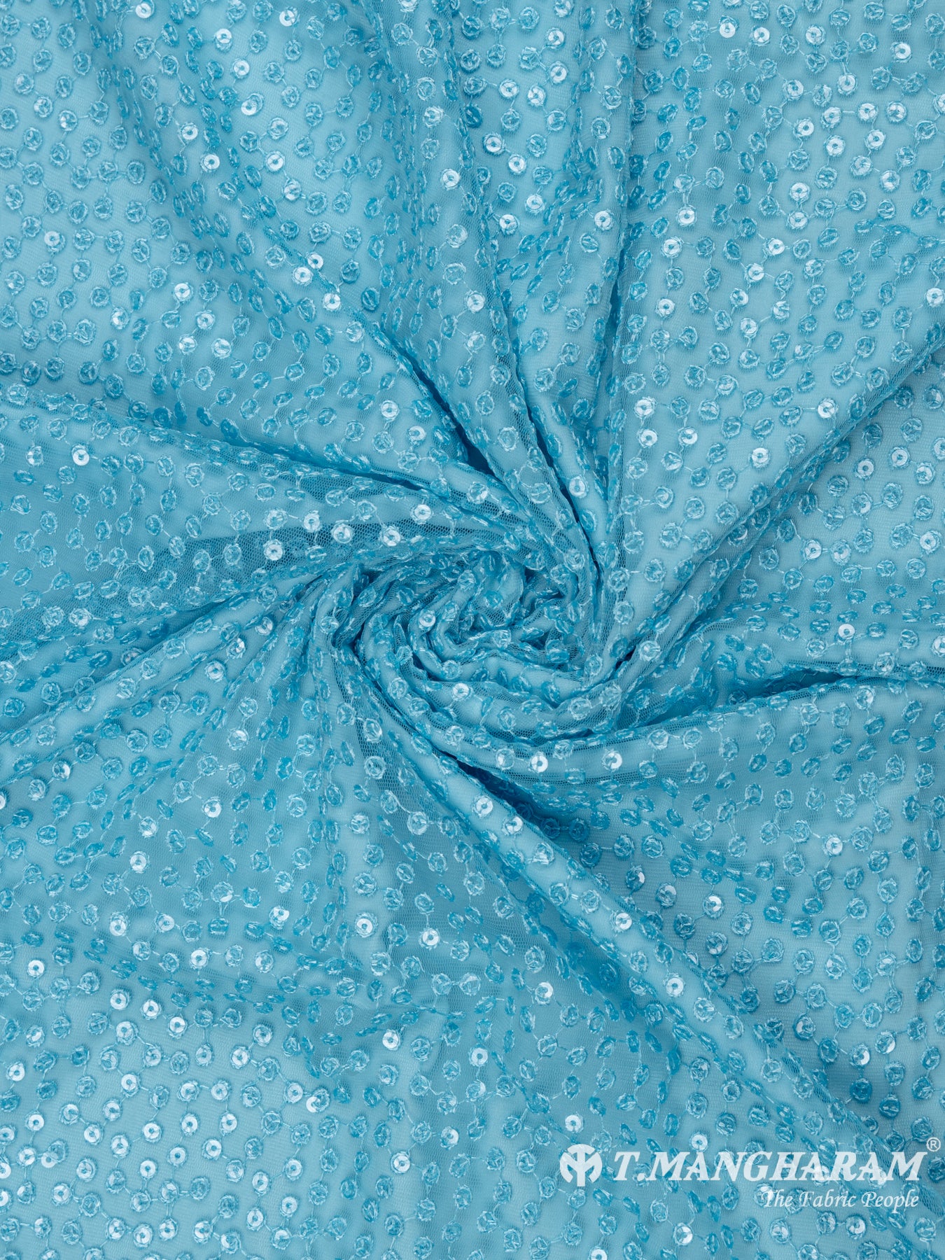 Blue Fancy Net Fabric - EC6423 view-1