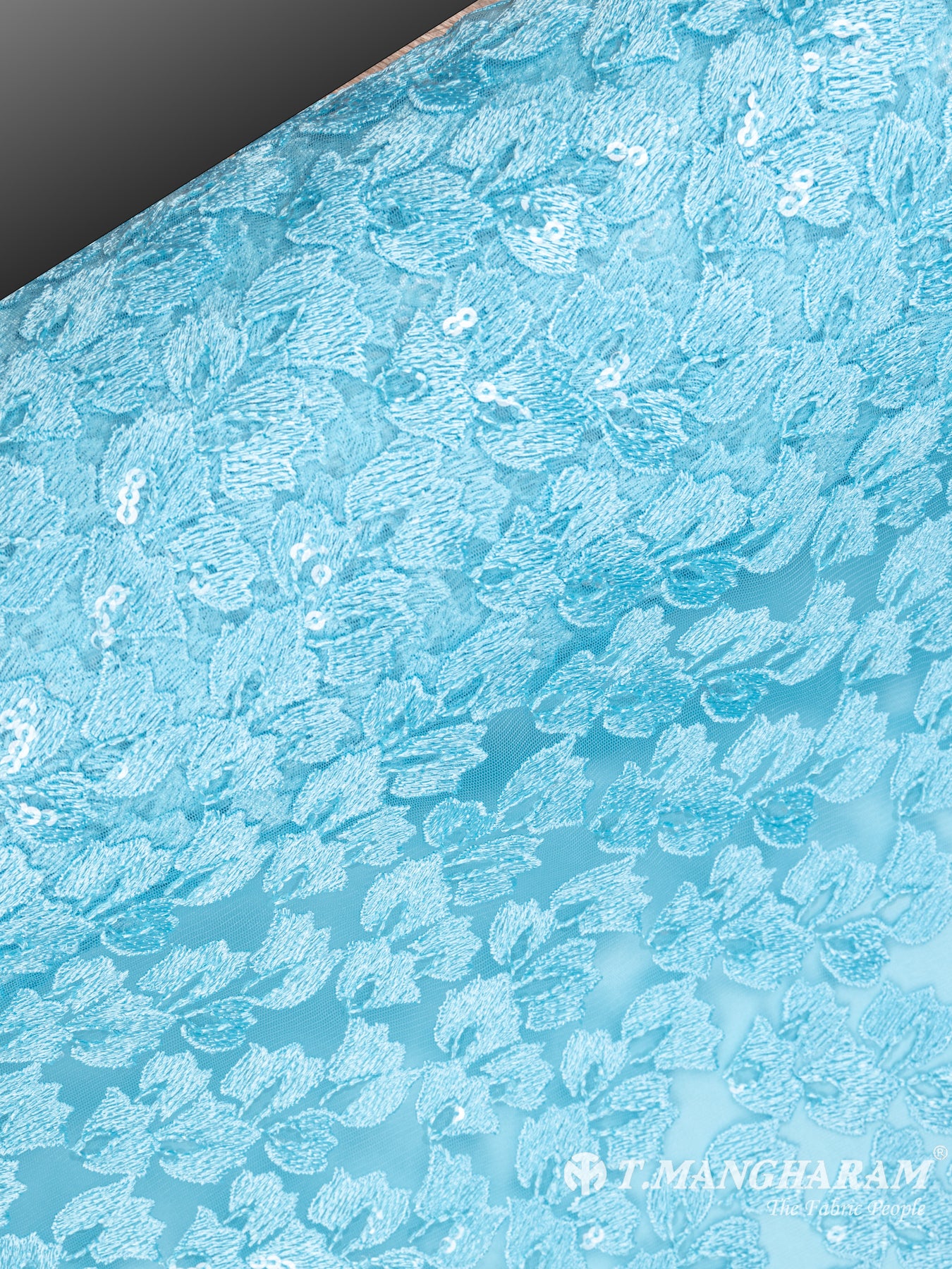 Blue Fancy Net Fabric - EC6415 view-2