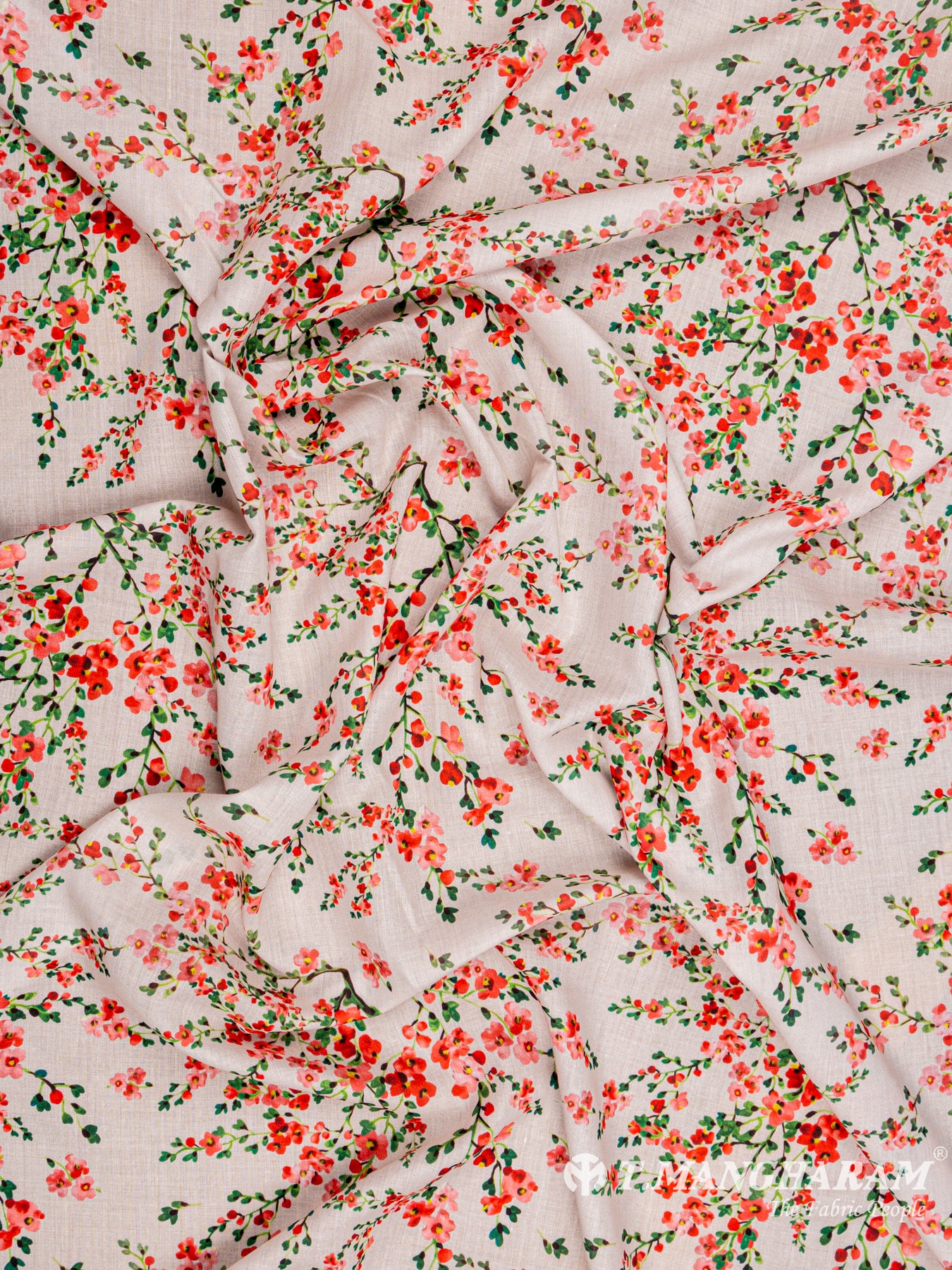 Cream Cotton Fabric - EC4937 view-4
