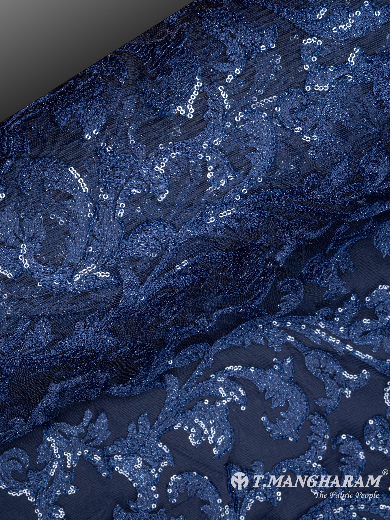 Blue Fancy Net Fabric - EC6407 view-2