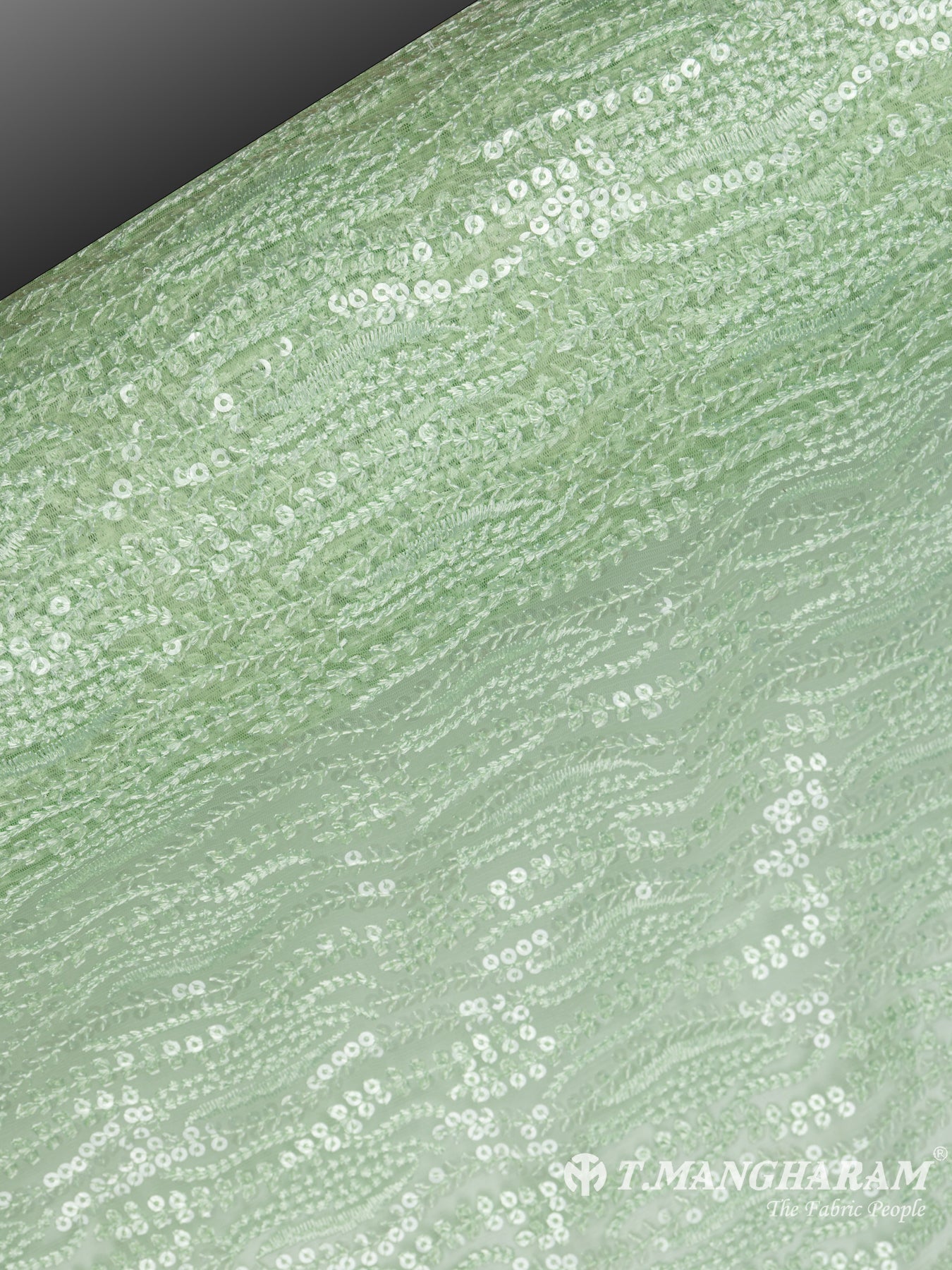 Green Fancy Net Fabric - EC6404 view-2