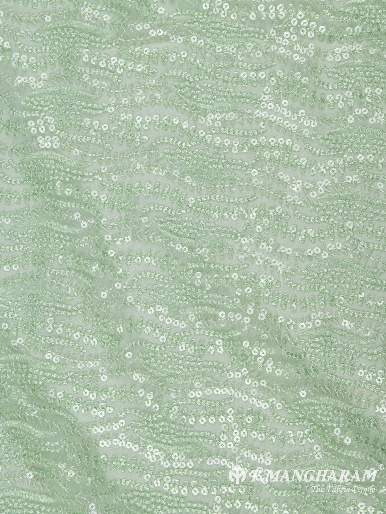 Green Fancy Net Fabric - EC6404 view-3