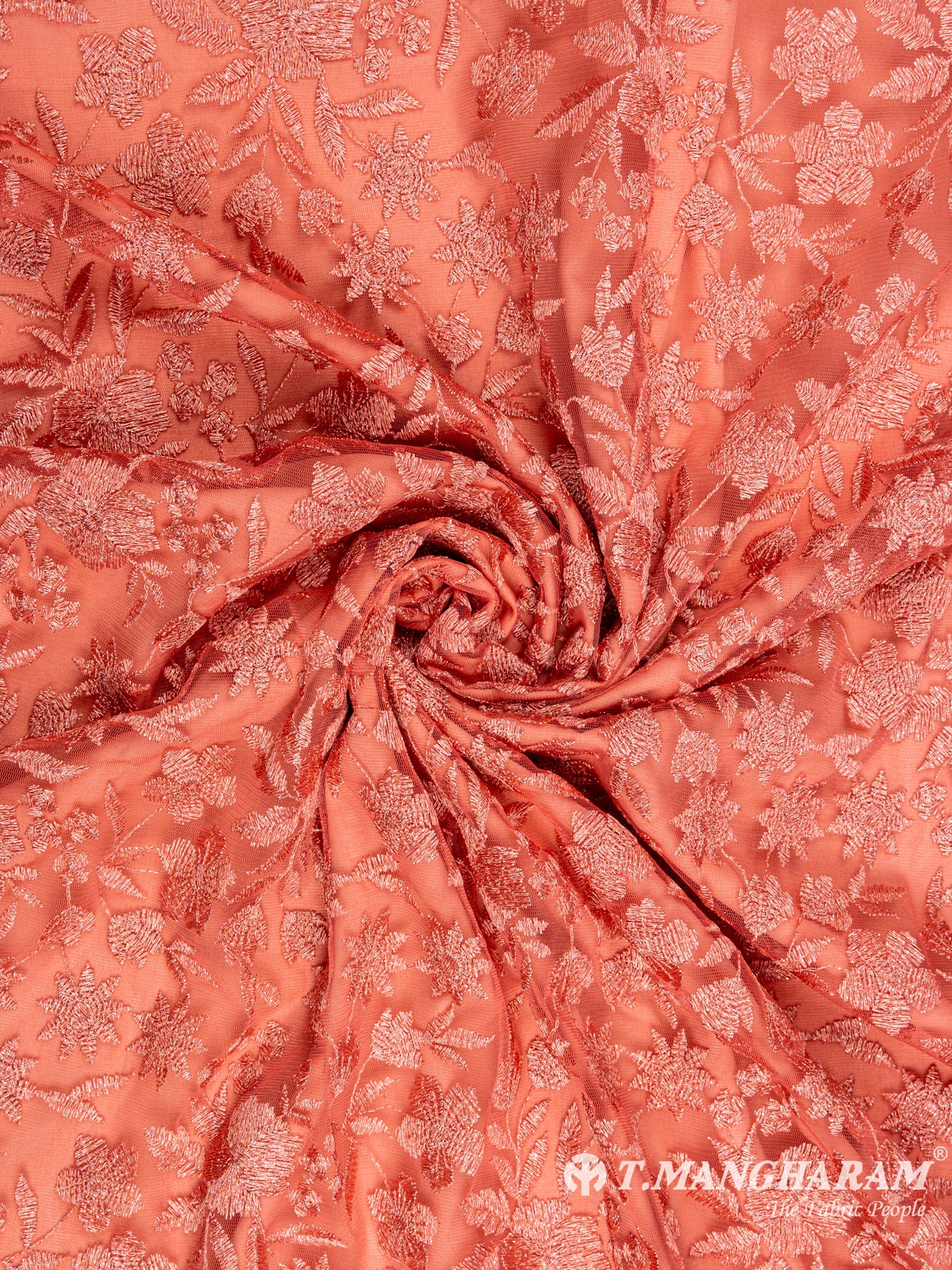 Peach Fancy Net Fabric - EA1624 view-1