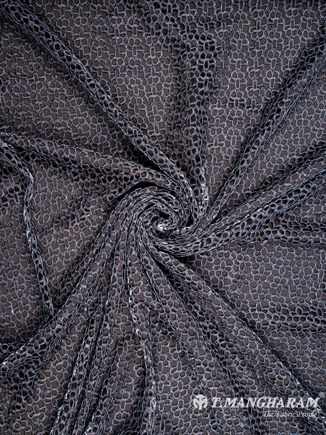 Black Organza Tissue Fabric - EB3966 view-1